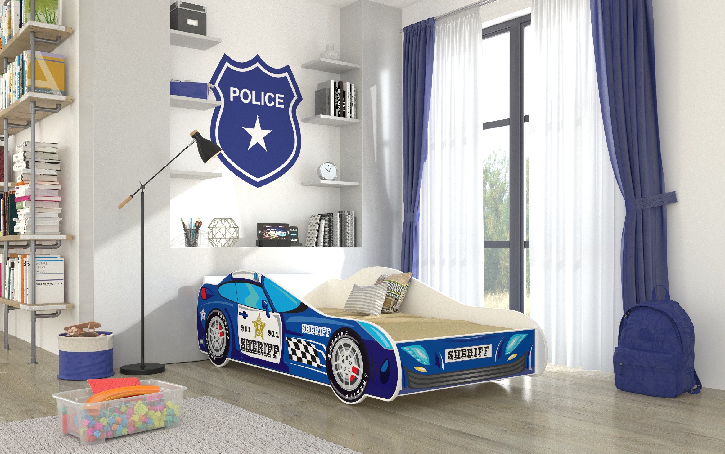 Dětská postel - Sheriff Rozměr: 160 x 80 cm
