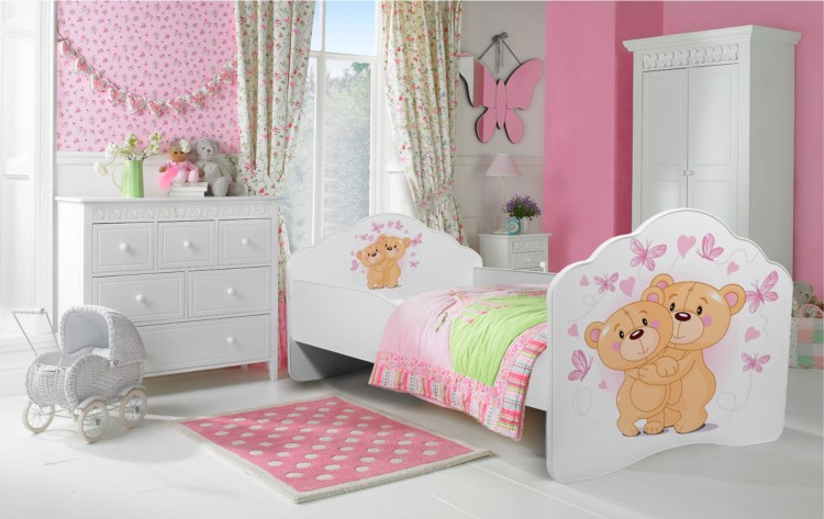Dětská postel s obrázky - čelo Casimo Rozměr: 160 x 80 cm, Obrázek: Medvídci