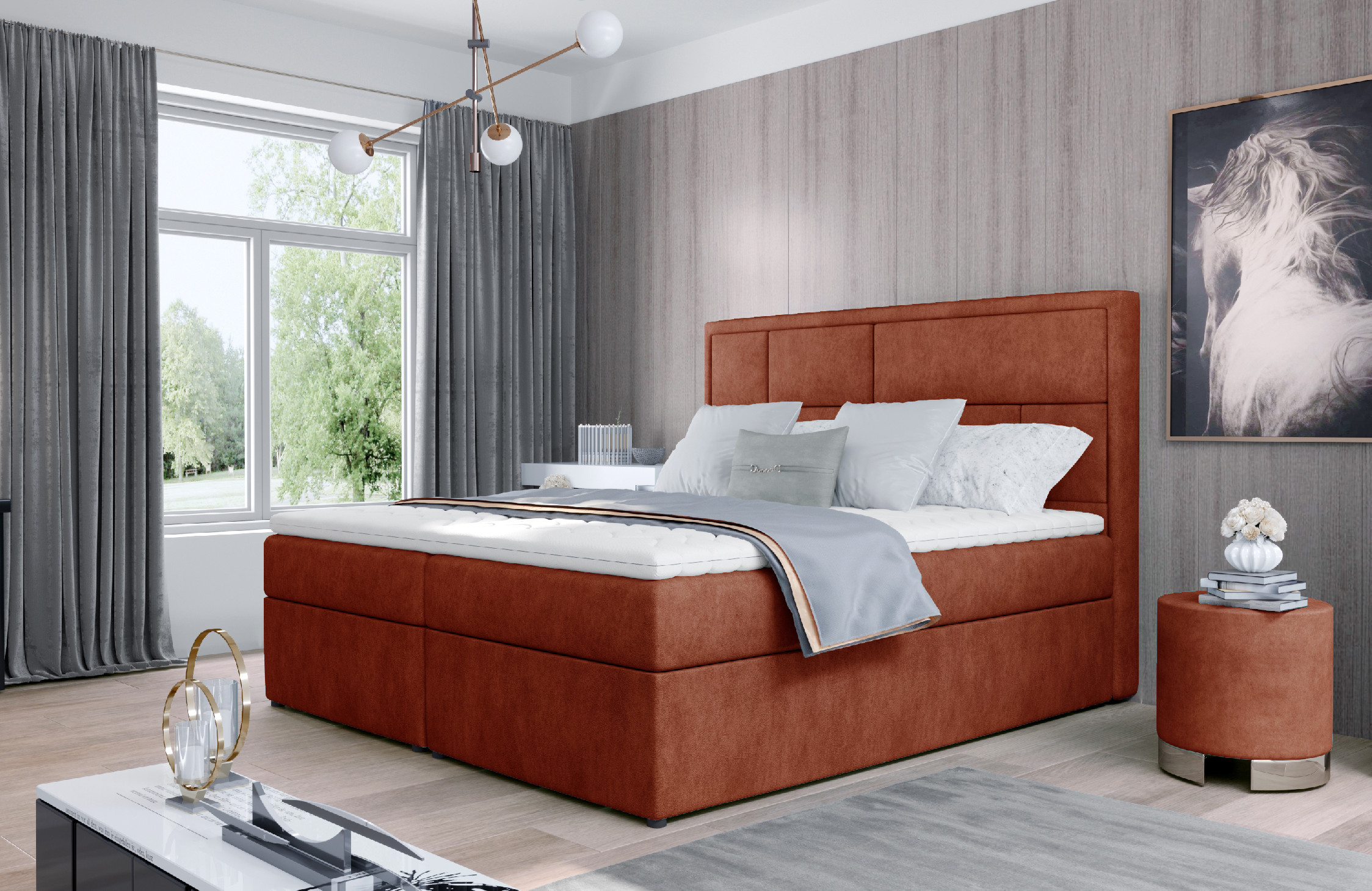 Boxspring Meron Rozměr: 140 x 200 cm, látka: Soft 17 (obrázek 5)