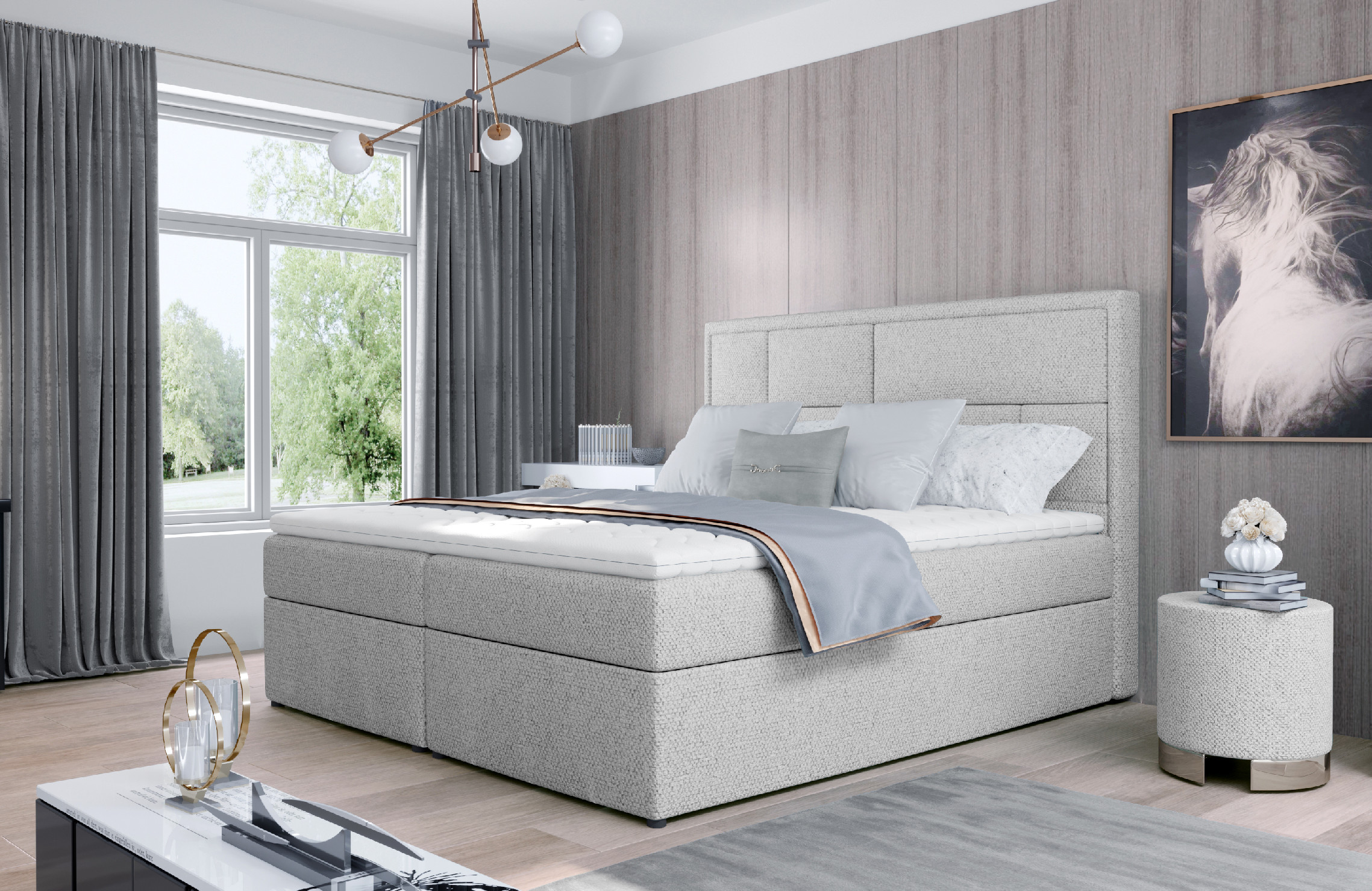 Boxspring Meron Rozměr: 140 x 200 cm, látka: Soft 17 (obrázek 8)