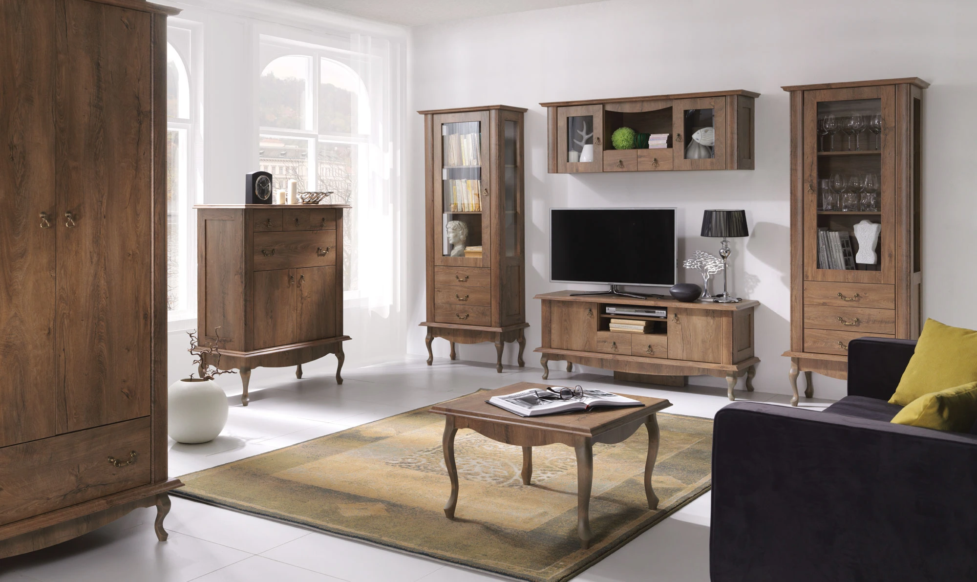 Obývací stěna Diana 2 Barva korpusu: Dub - lefkas