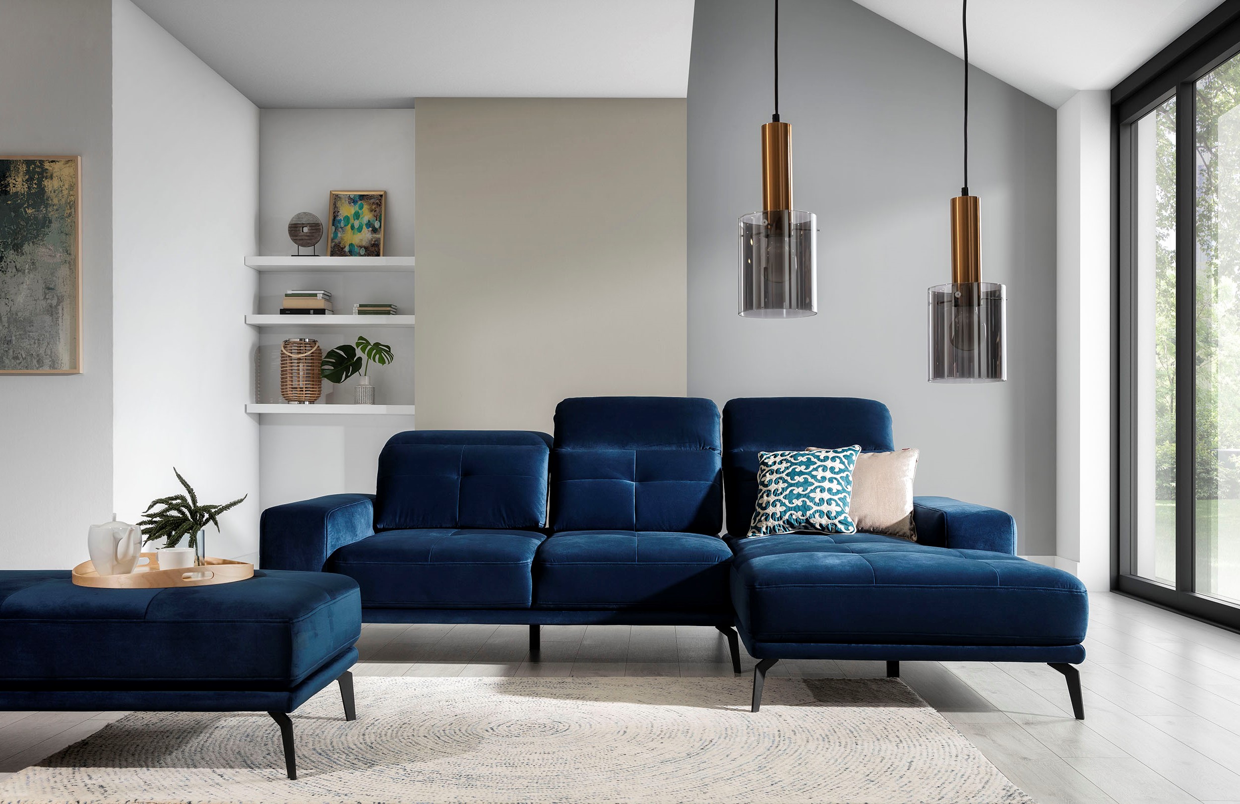 Sedací souprava Torrense Provedení: Pravá varianta, látka: Monolith 77