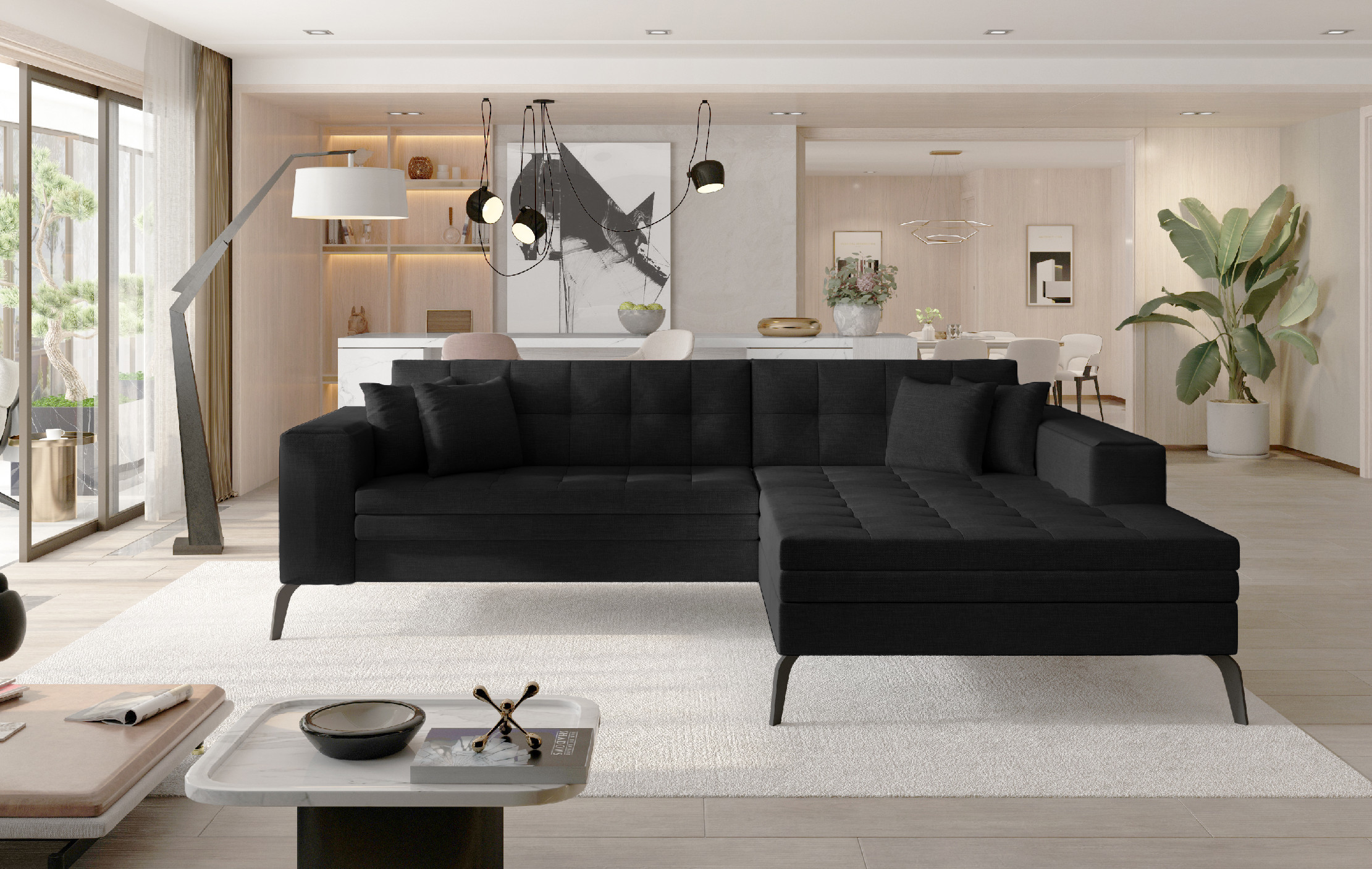 Sedací souprava Solange Provedení: Pravá varianta, látka: Sawana 14