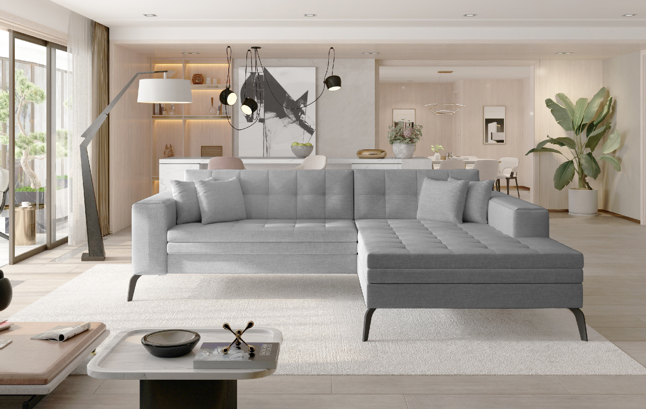 Sedací souprava Solange Provedení: Pravá varianta, látka: Sawana 21