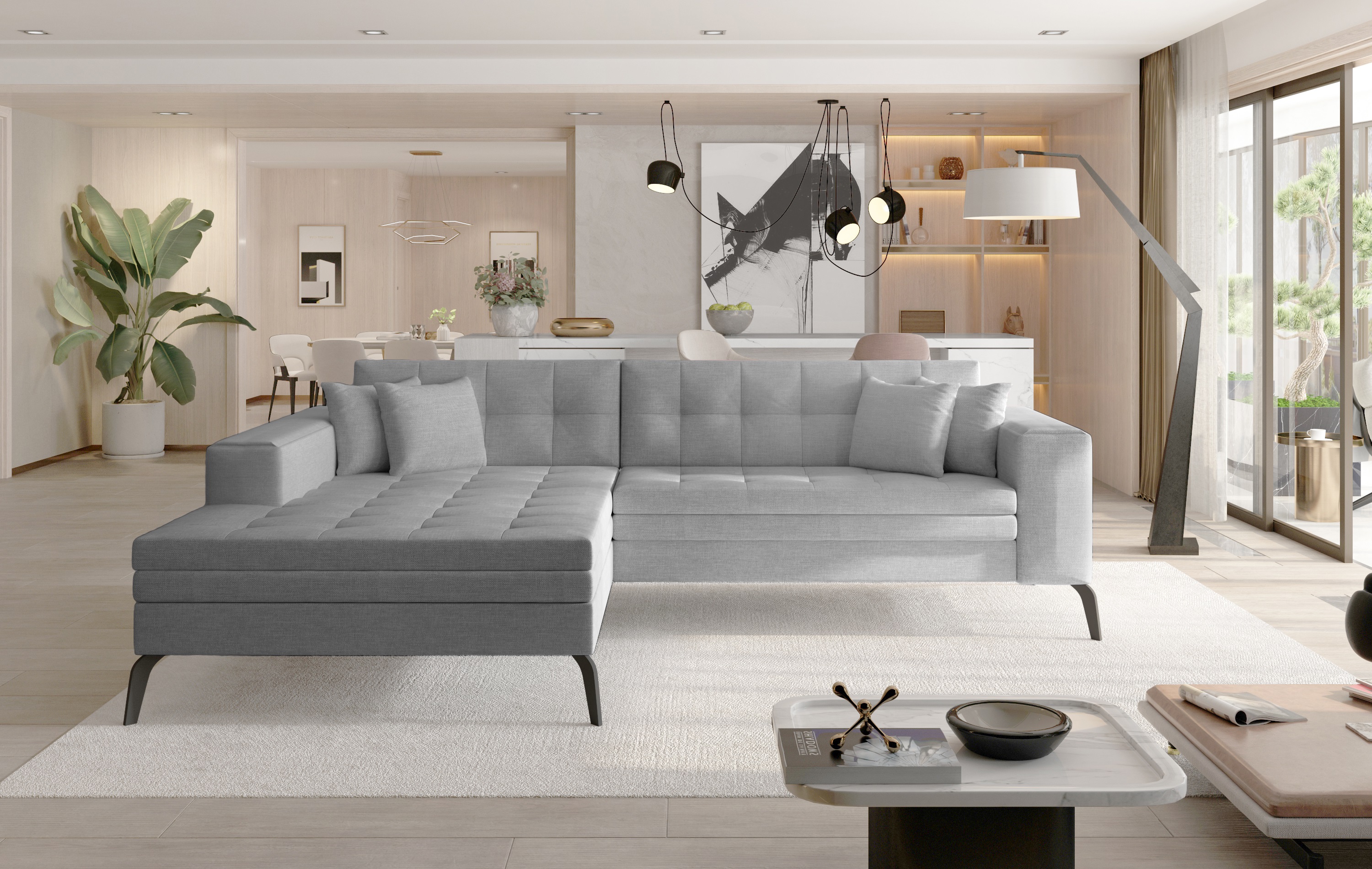 Sedací souprava Solange Provedení: Levá varianta, látka: Sawana 21