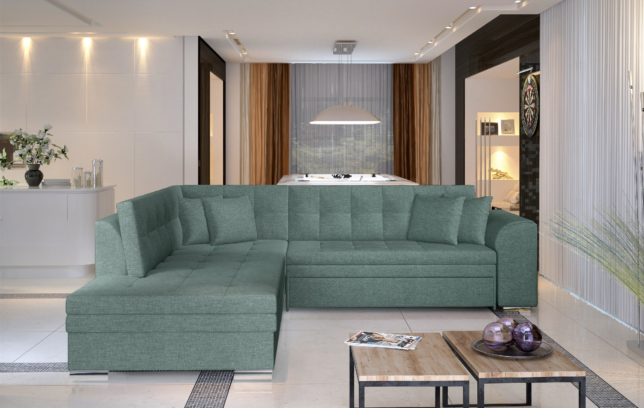 Sedací souprava Pieretta Provedení: Levá varianta, látka: Cover 70