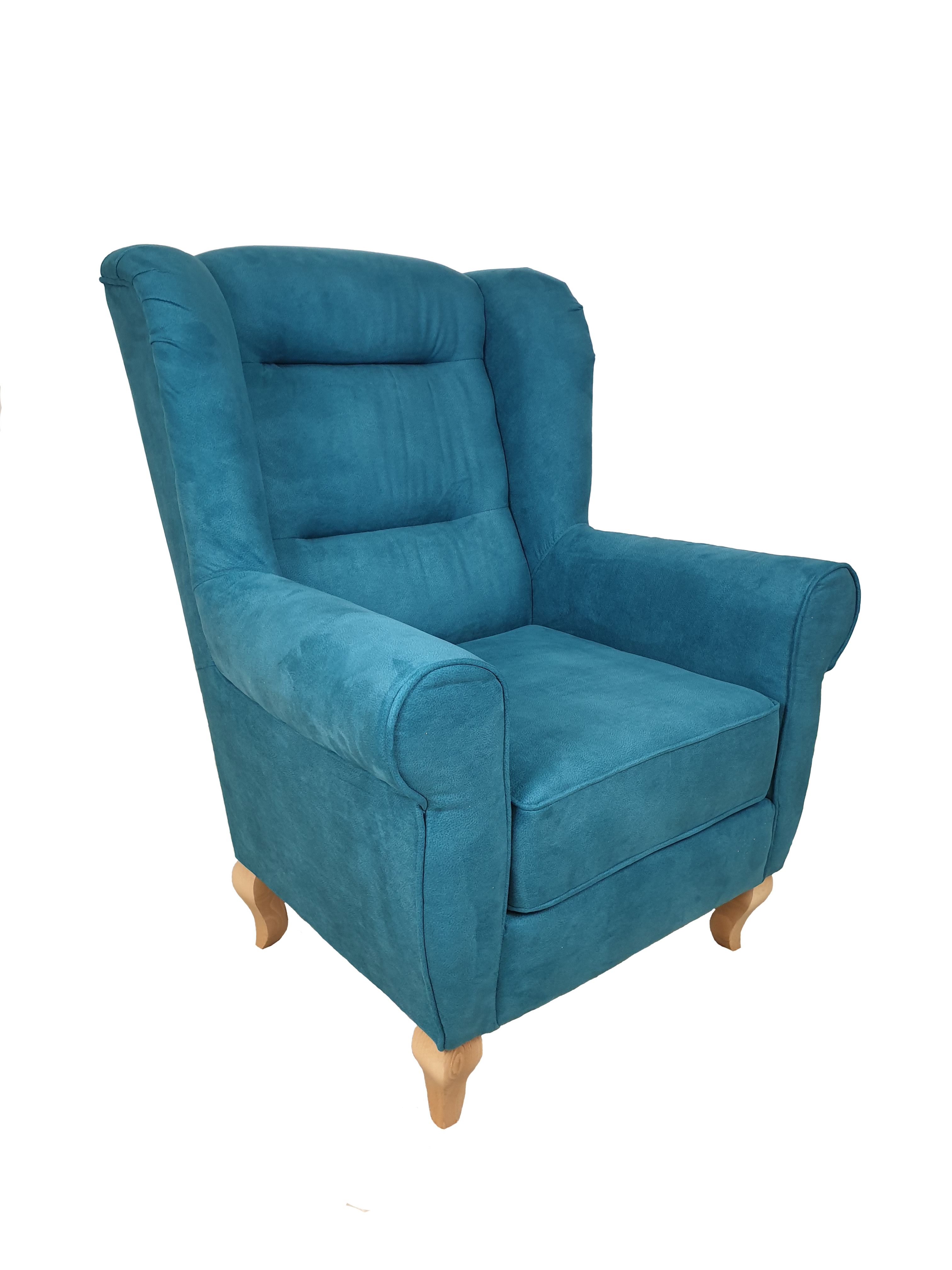 Křeslo Romance Nožičky: Bílé, látka: Zaria 12