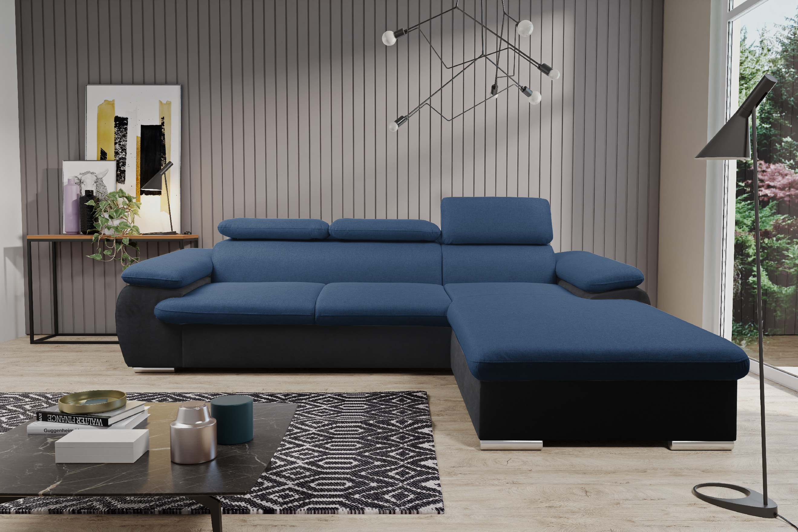 Sedací souprava Coast Stark 377 / Trend 17 Provedení: Pravá varianta, látka: Stark 377 / Trend 17