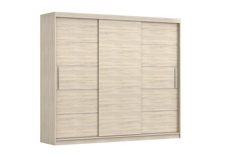 Šatní skříň Alba II - bez zrcadla Barva korpusu: Dub - sonoma, Dveře: Dub sonoma
