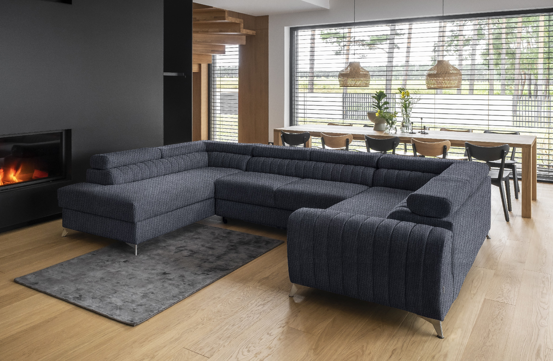 Sedací souprava Louis Provedení: Levá U, látka: Poco 40