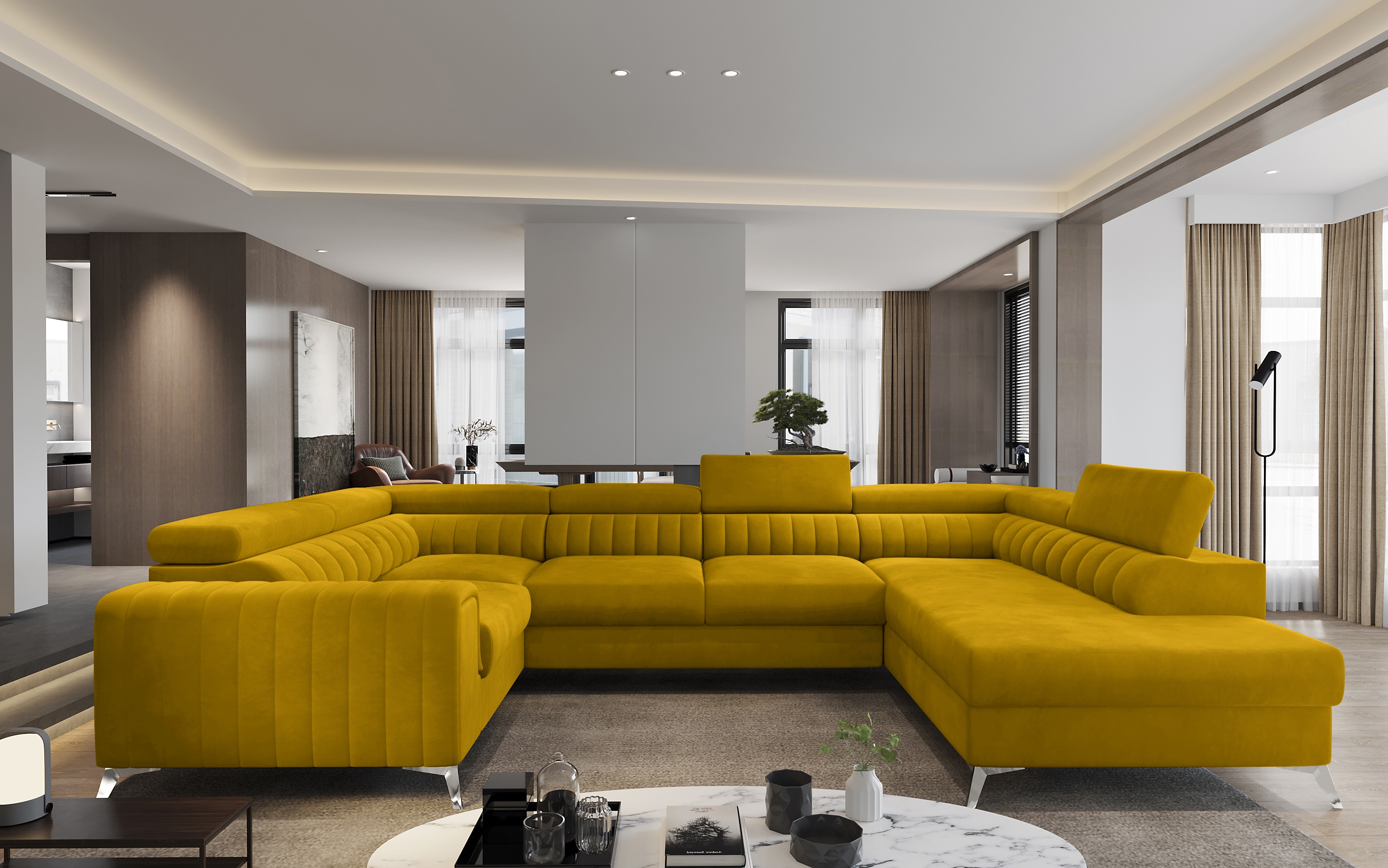 Sedací souprava Louis Provedení: Pravá U, látka: Loco 45