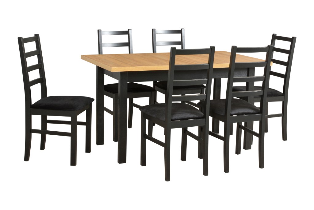 Jídelní set - stůl Modena 1 XL + 6x židle Nilo 8 Potahová látka - židle: Tkanina 29B, Barva desky: G