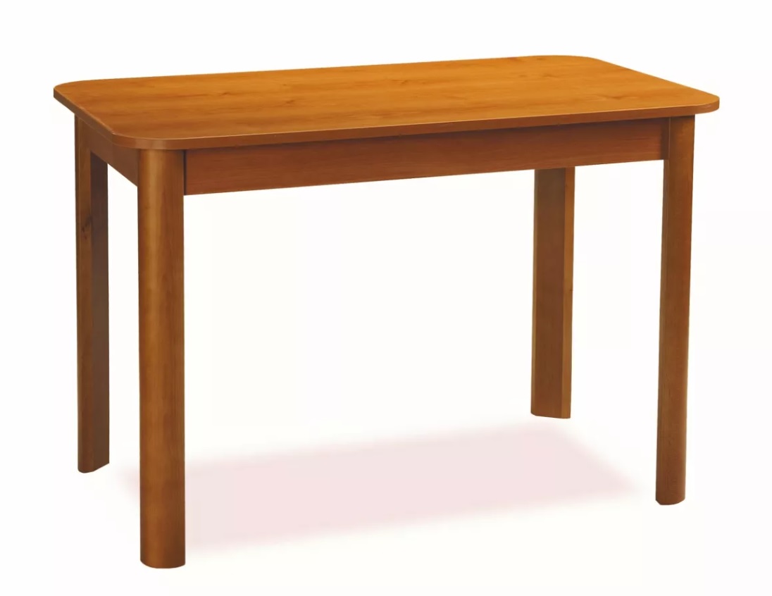 Jídelní stůl Moris Barva korpusu: Tmavě hnědá, Rozměry: 120 cm + 40 cm, Hloubka: 70 cm - Tmavě hnědá