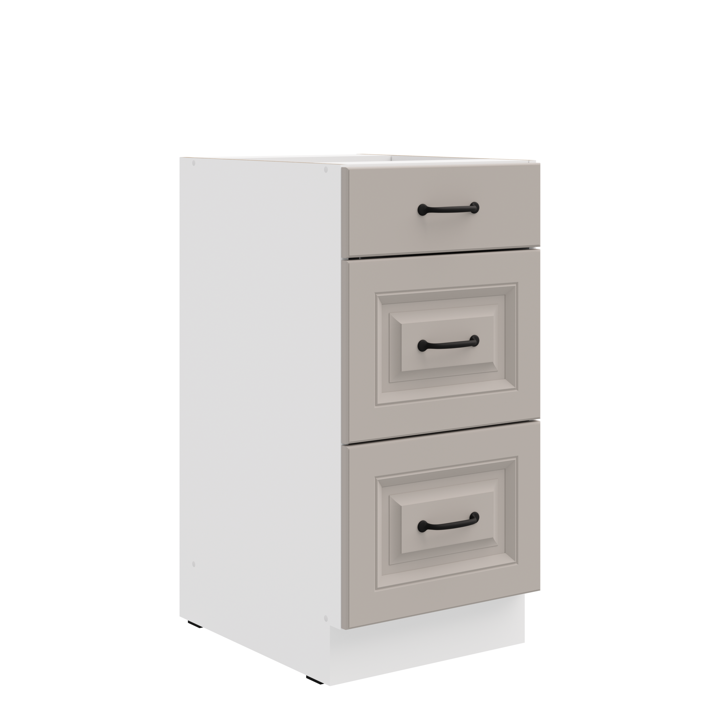 Spodní skříňka Stilo 40 D 3S BB - Premium Box Barva korpusu: Bílá, Barva dvířek: Clay Grey