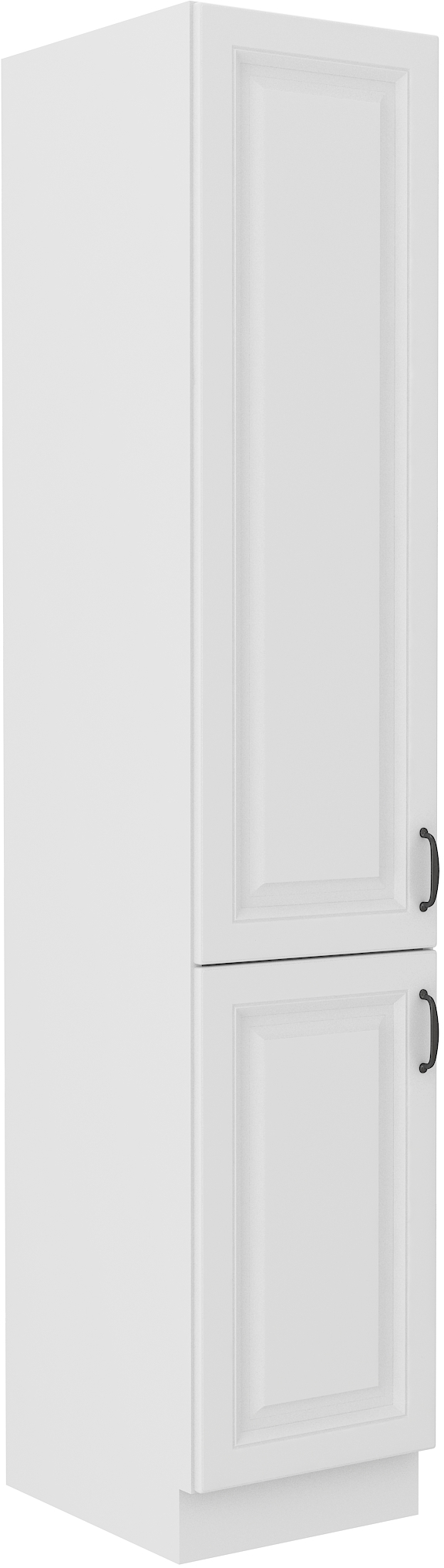 Vysoká potravinová skříňka Stilo 40 DK-210 2F Barva korpusu: Bílá, Barva dvířek: Bílá - Bílá,Bílá,bí