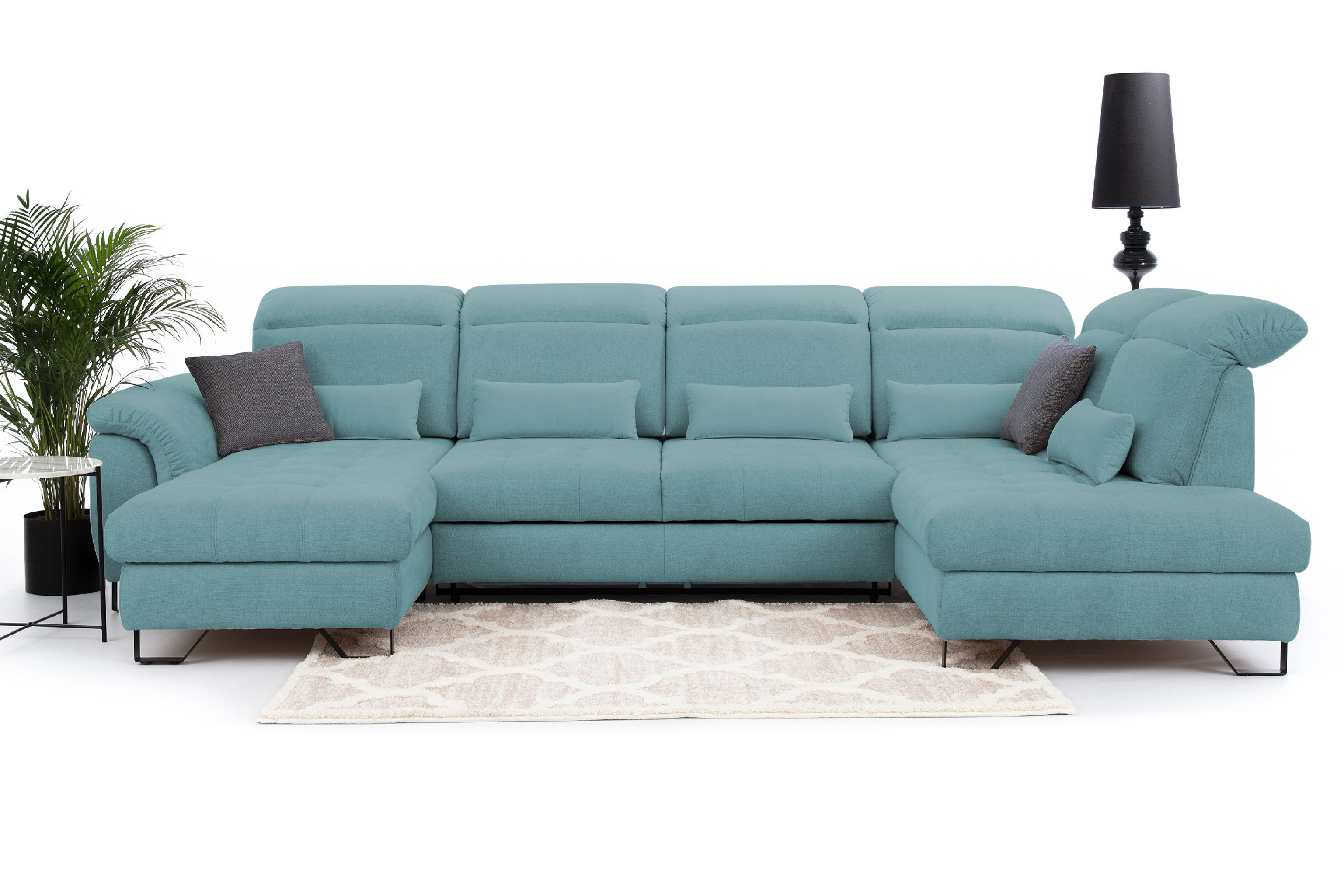 Sedací souprava Giovani do U - látka Urban Provedení: Levá U, Nožičky: Nožičky kovové - černé, látka: Urban 10