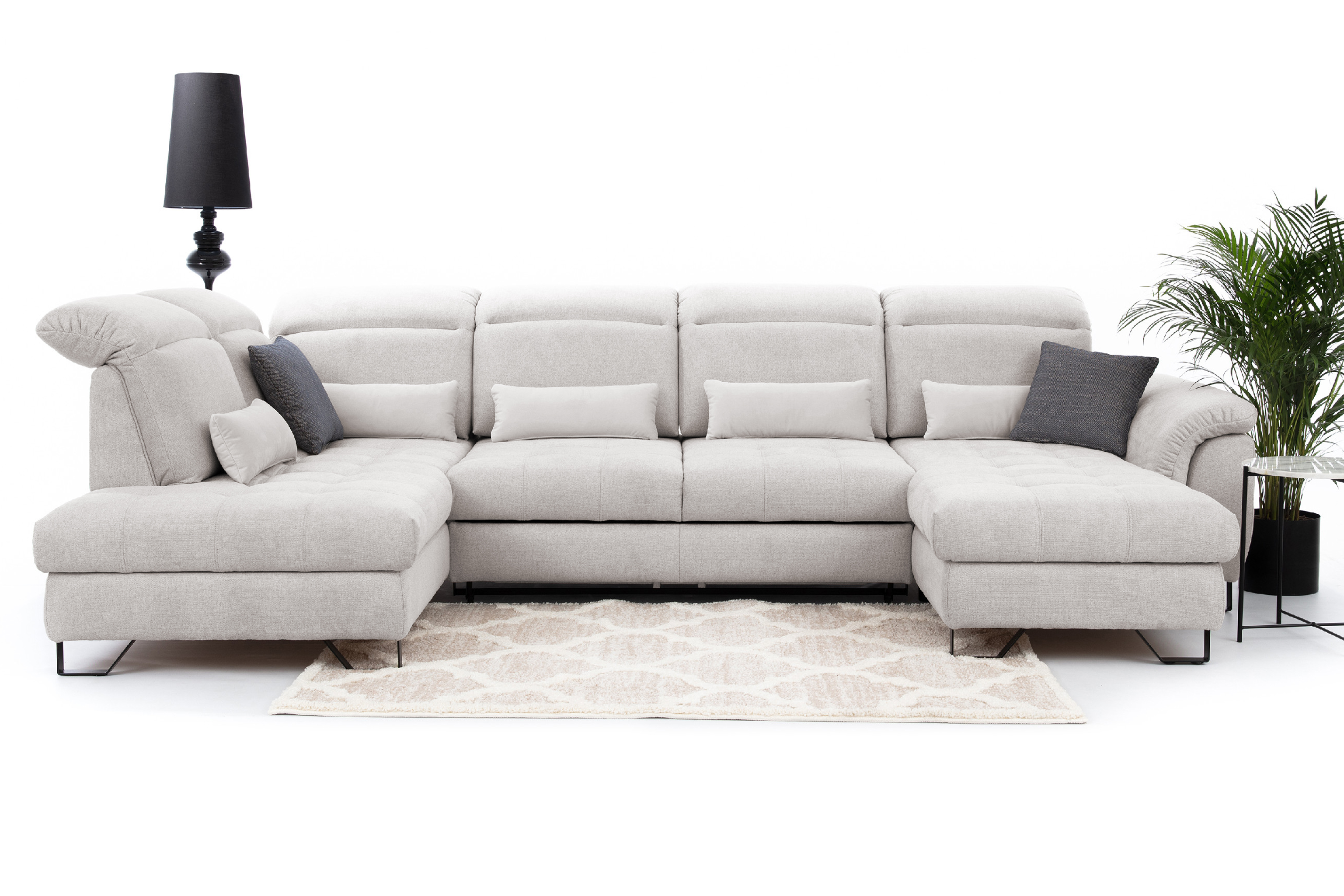 Sedací souprava Giovani do U - látka Urban Provedení: Pravá U, Nožičky: Nožičky kovové - chrom, látka: Urban 1