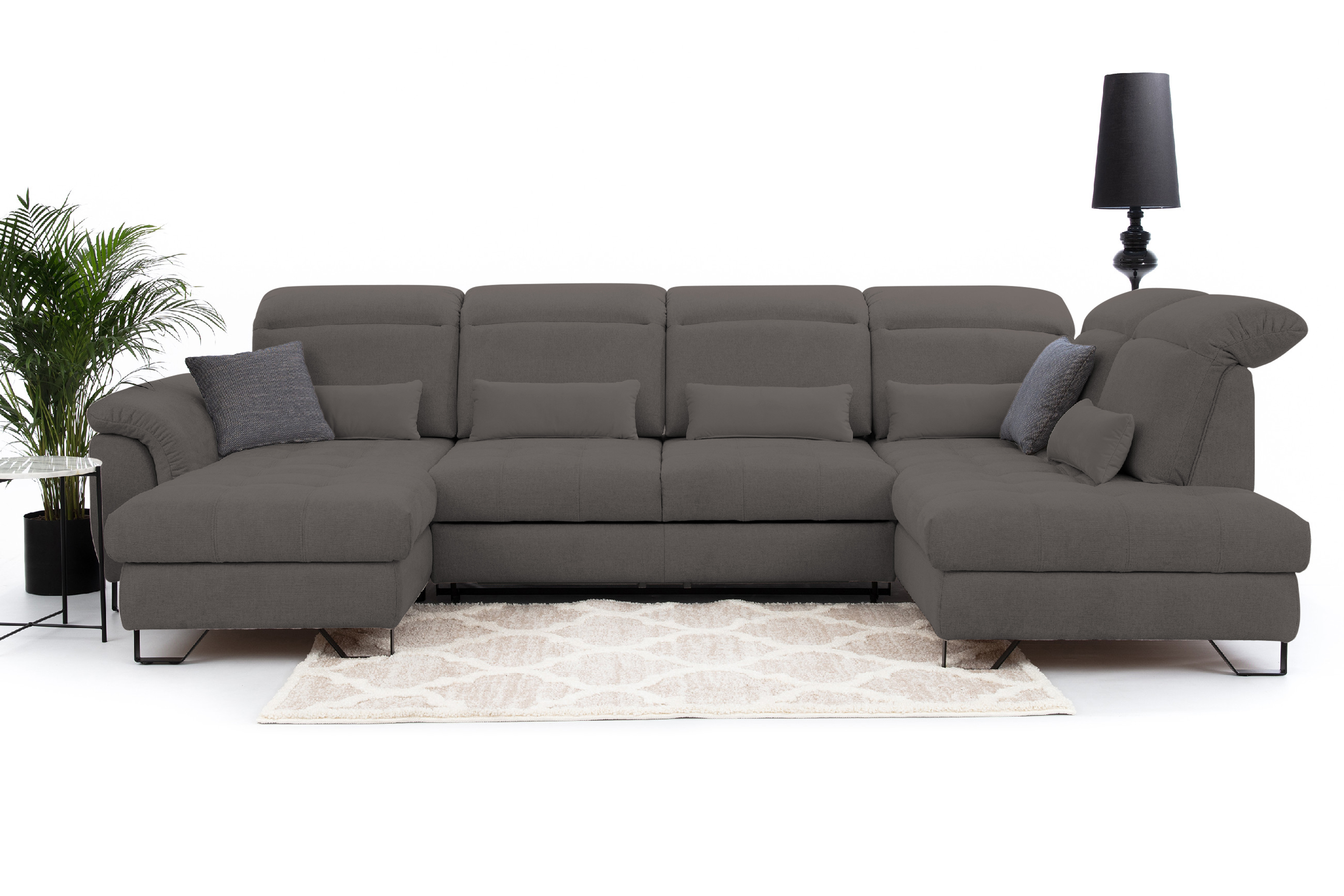 Sedací souprava Giovani do U - látka Urban Provedení: Levá U, Nožičky: Nožičky kovové - černé, látka: Urban 3