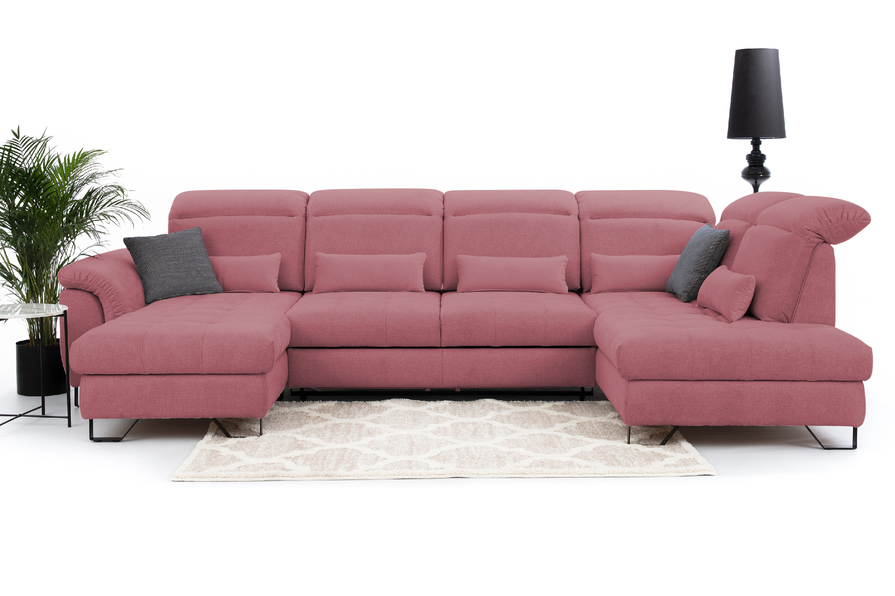 Sedací souprava Giovani do U - látka Urban Provedení: Levá U, Nožičky: Nožičky kovové - chrom, látka: Urban 8