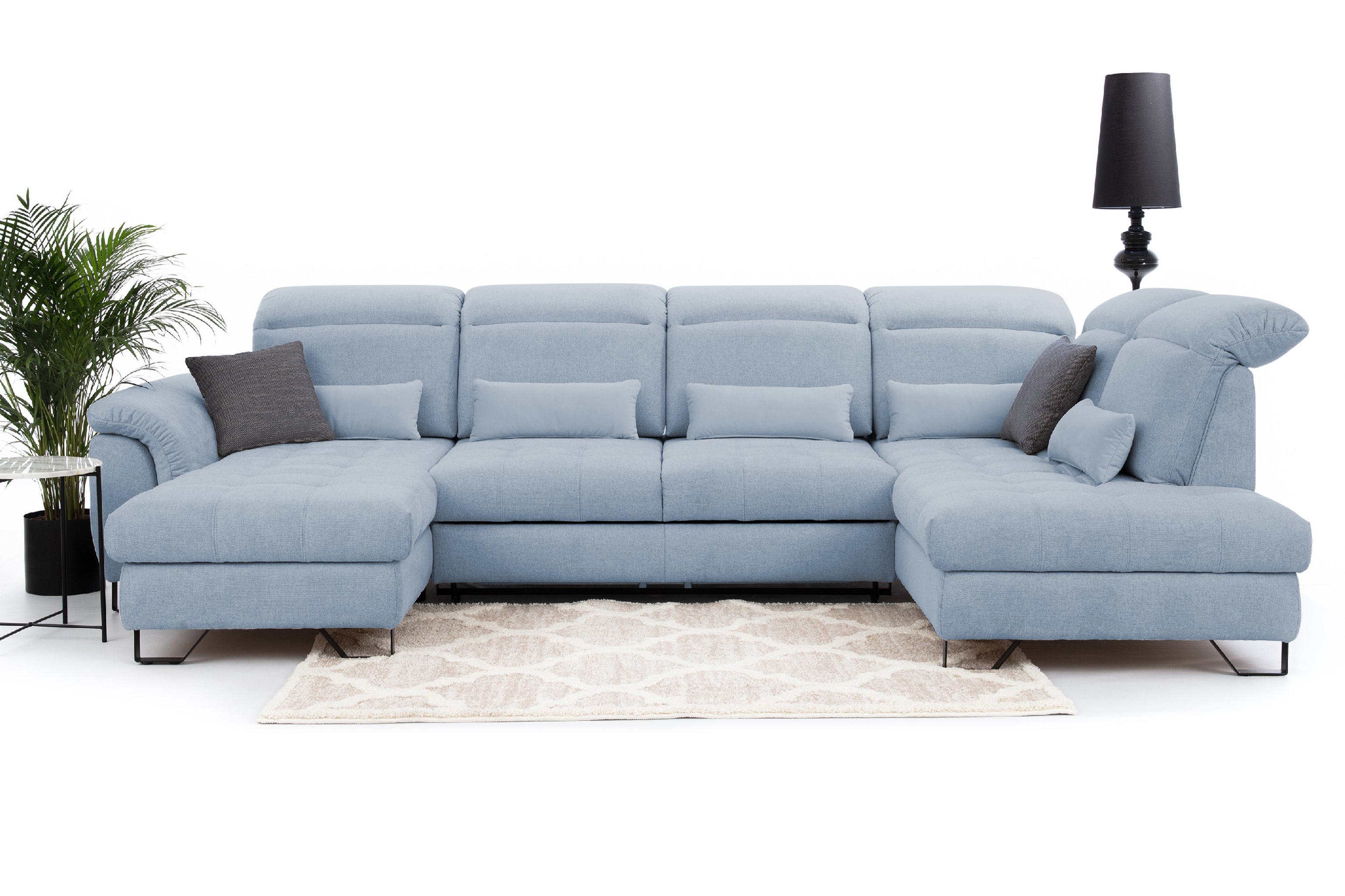 Sedací souprava Giovani do U - látka Urban Provedení: Levá U, Nožičky: Nožičky kovové - černé, látka: Urban 9