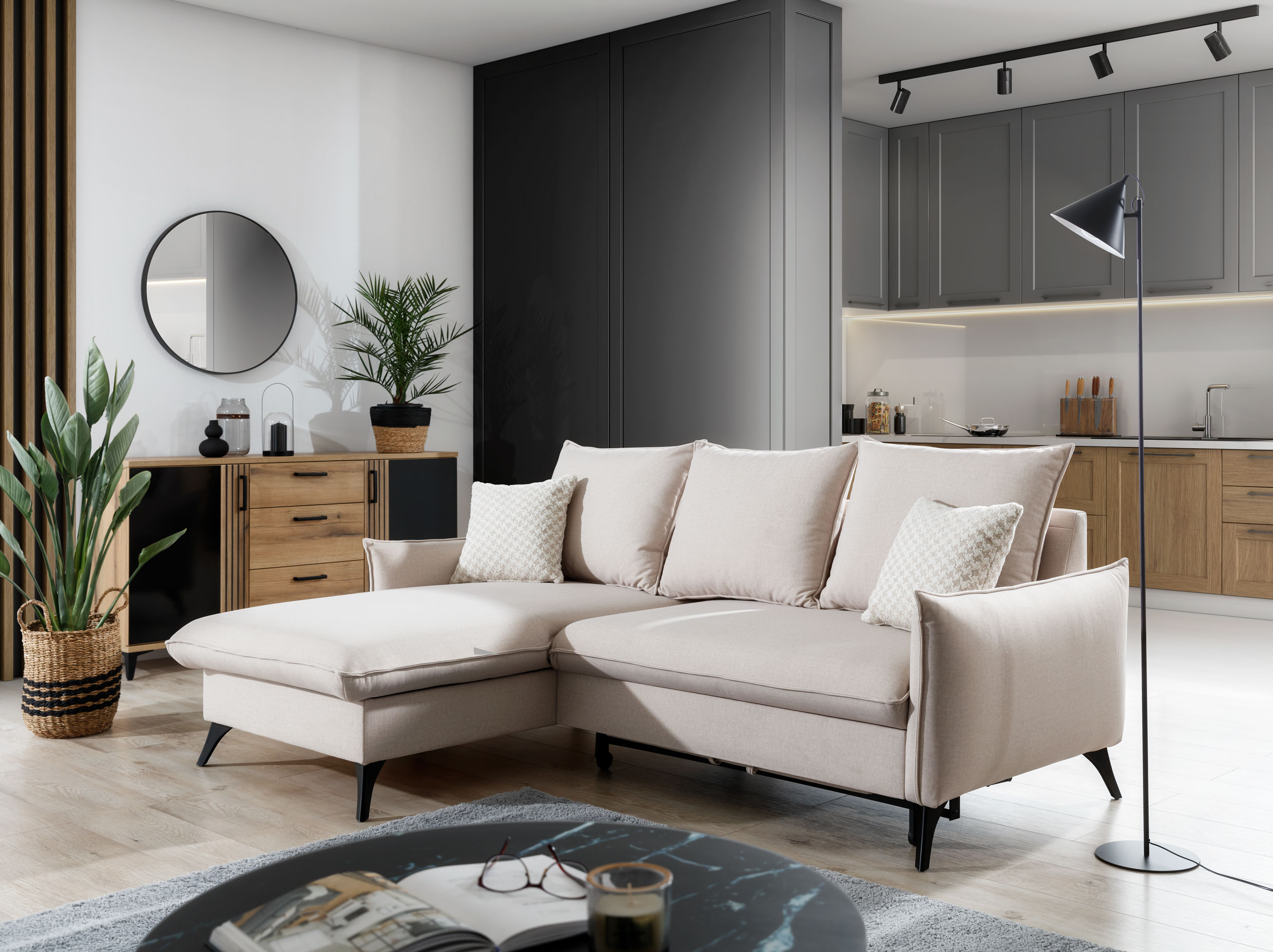 Sedací souprava Modica Provedení: Pravá varianta, látka: Cloud 81