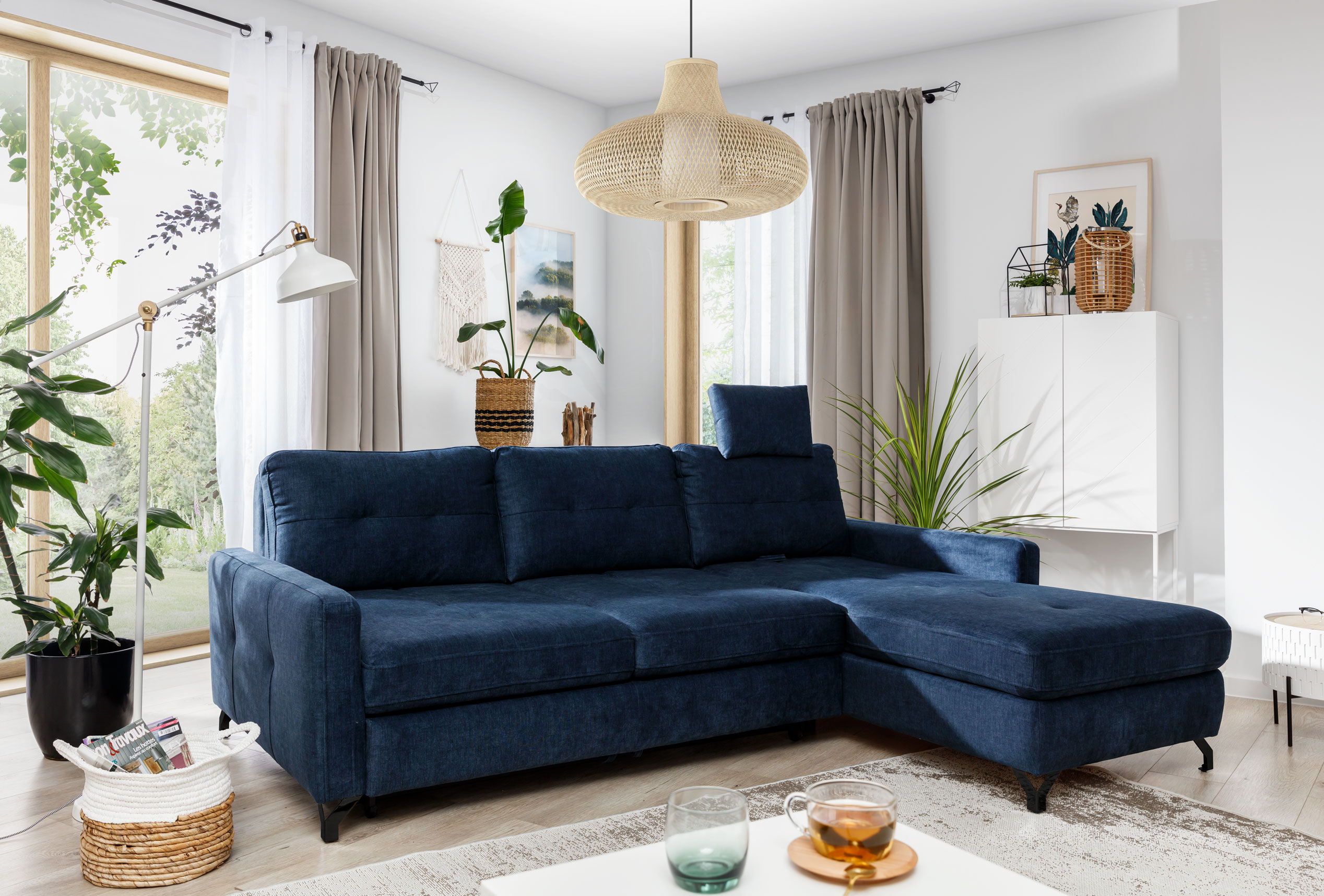 Sedací souprava Nawe 1 Provedení: Pravá varianta, Nožičky: Chrom, látka: Riviera 80