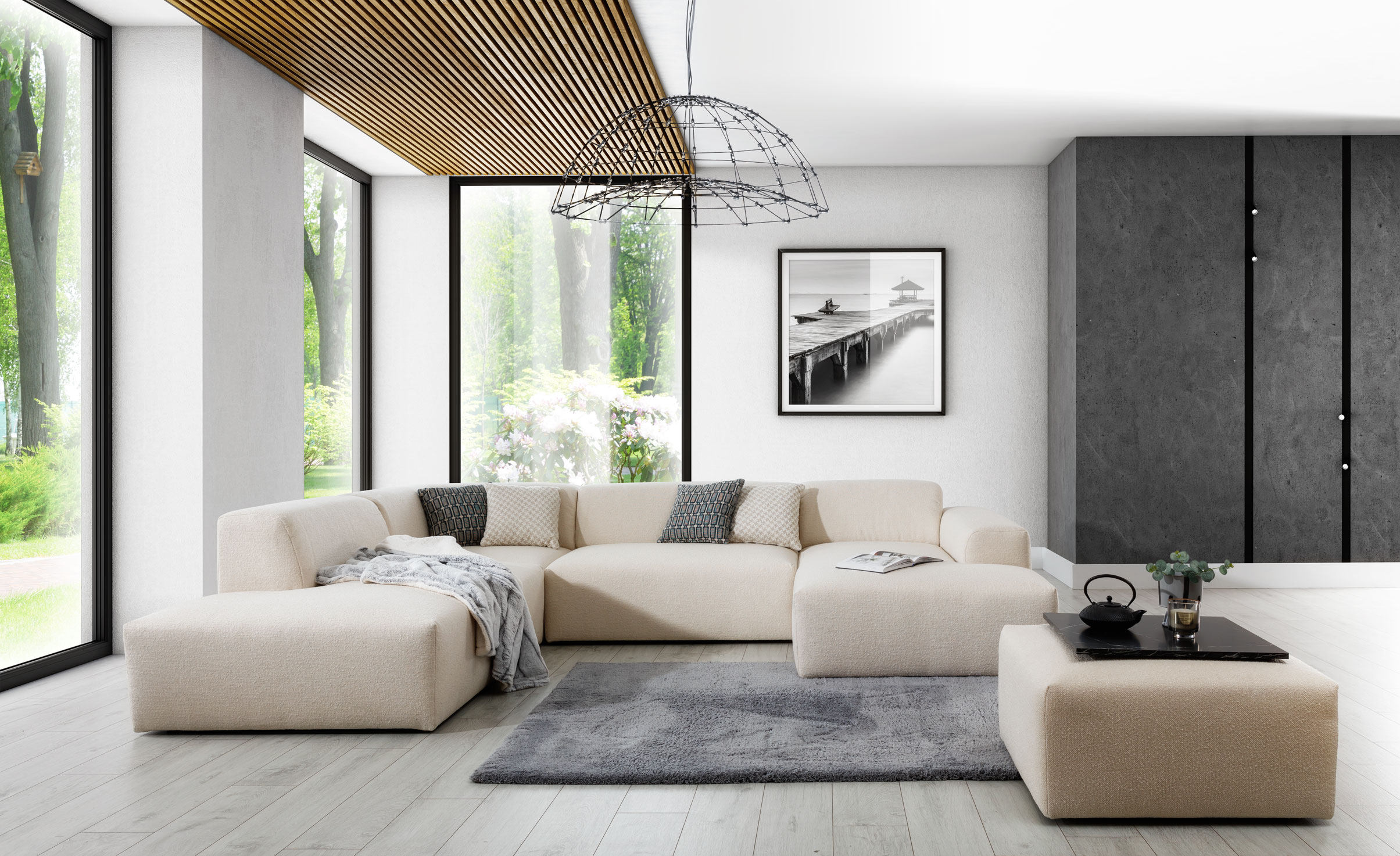 Sedací souprava Zeus do U Provedení: Levá U, látka: Castel 70