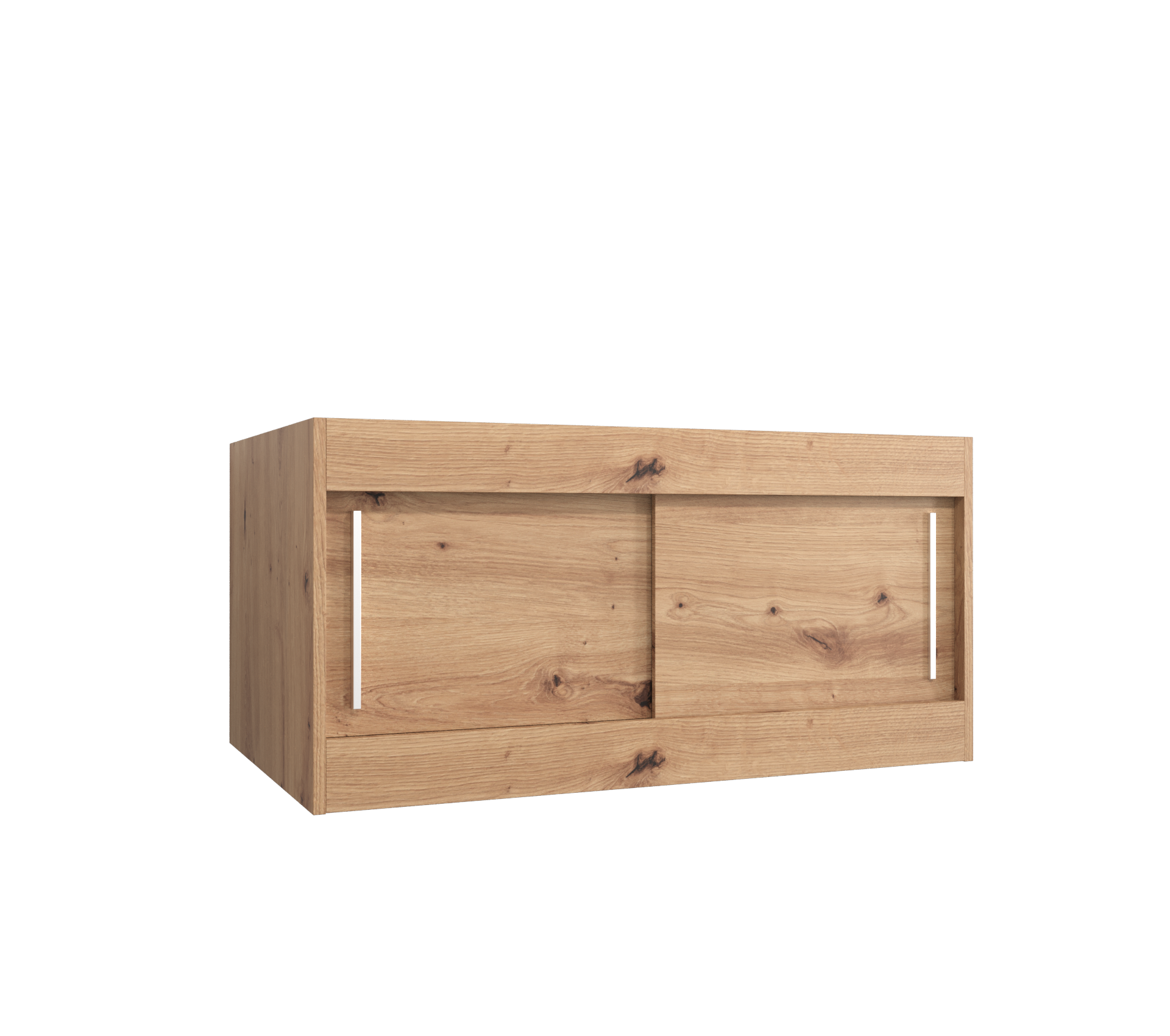 Nástavec na skříň Abi Barva korpusu: Dub artisan, Rozměry: 100 cm, Dveře: Dub artisan