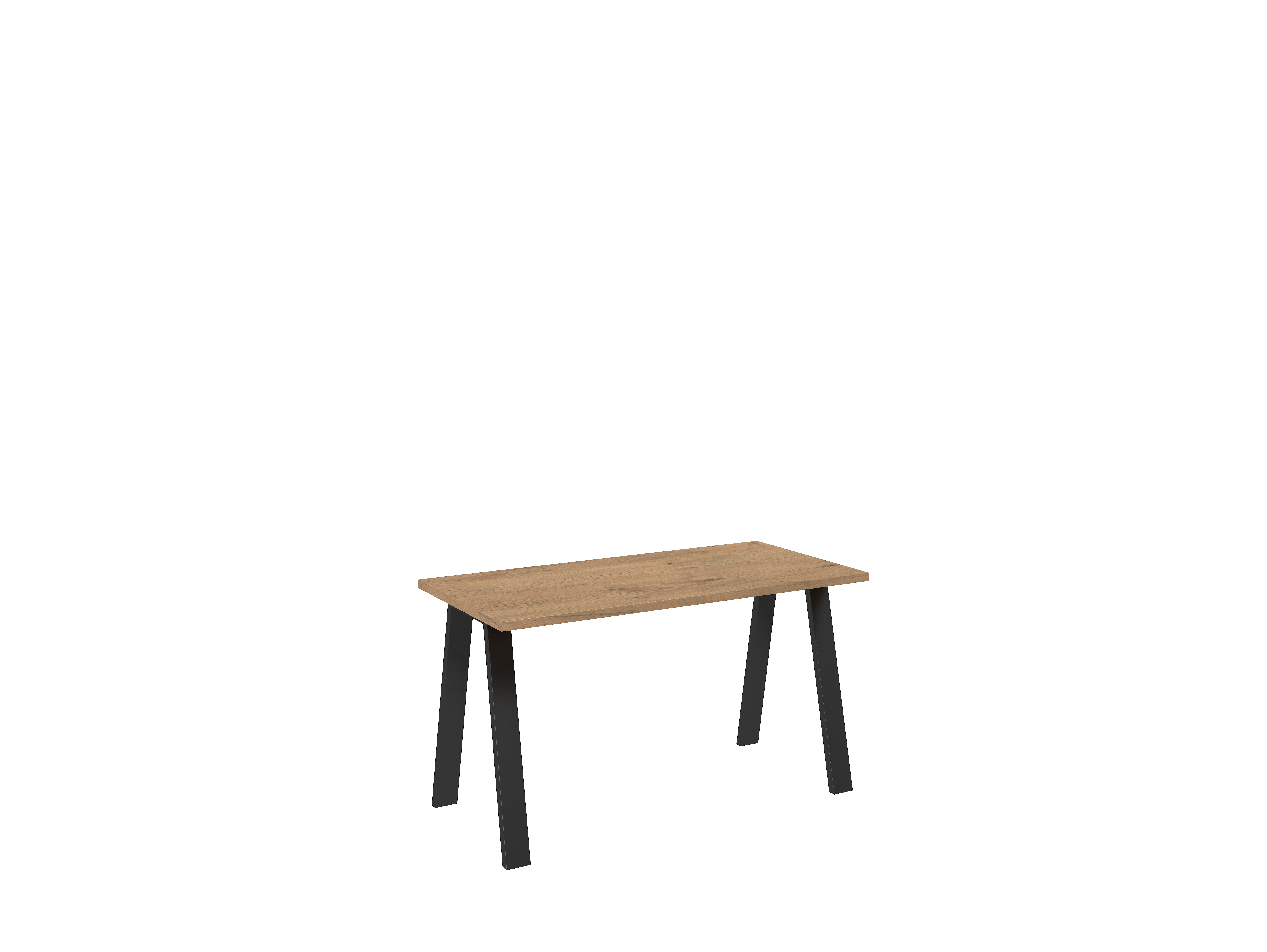 Jídelní stůl Kleo Barva korpusu: Dub - lancelot, Rozměr: 138 x 90 cm - Dub - lancelot,bílá,černá,dub