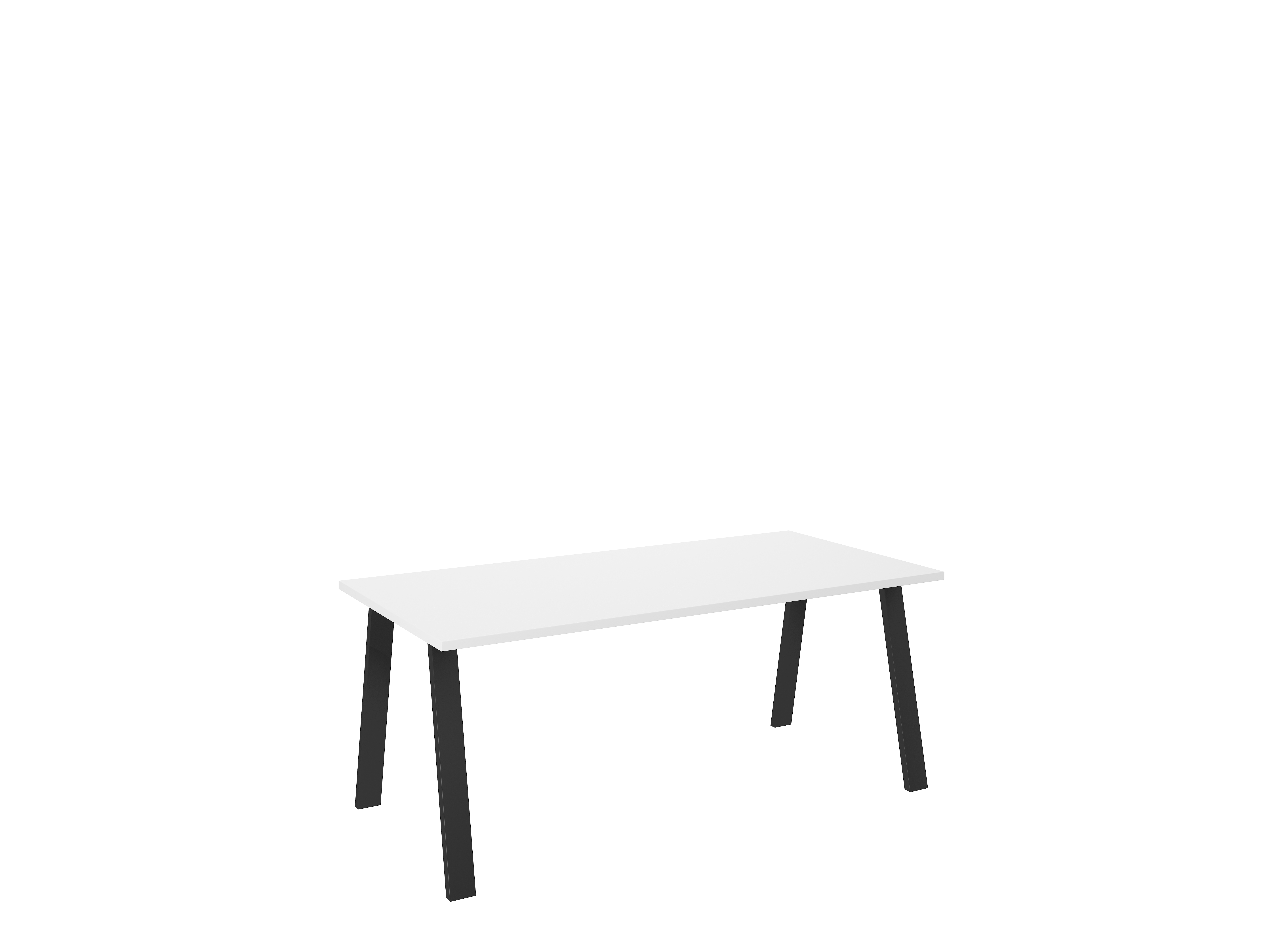 Jídelní stůl Kleo Barva korpusu: Bílá, Rozměr: 185 x 90 cm - Bílá,bílá,černá,dub artisan,dub lancelo