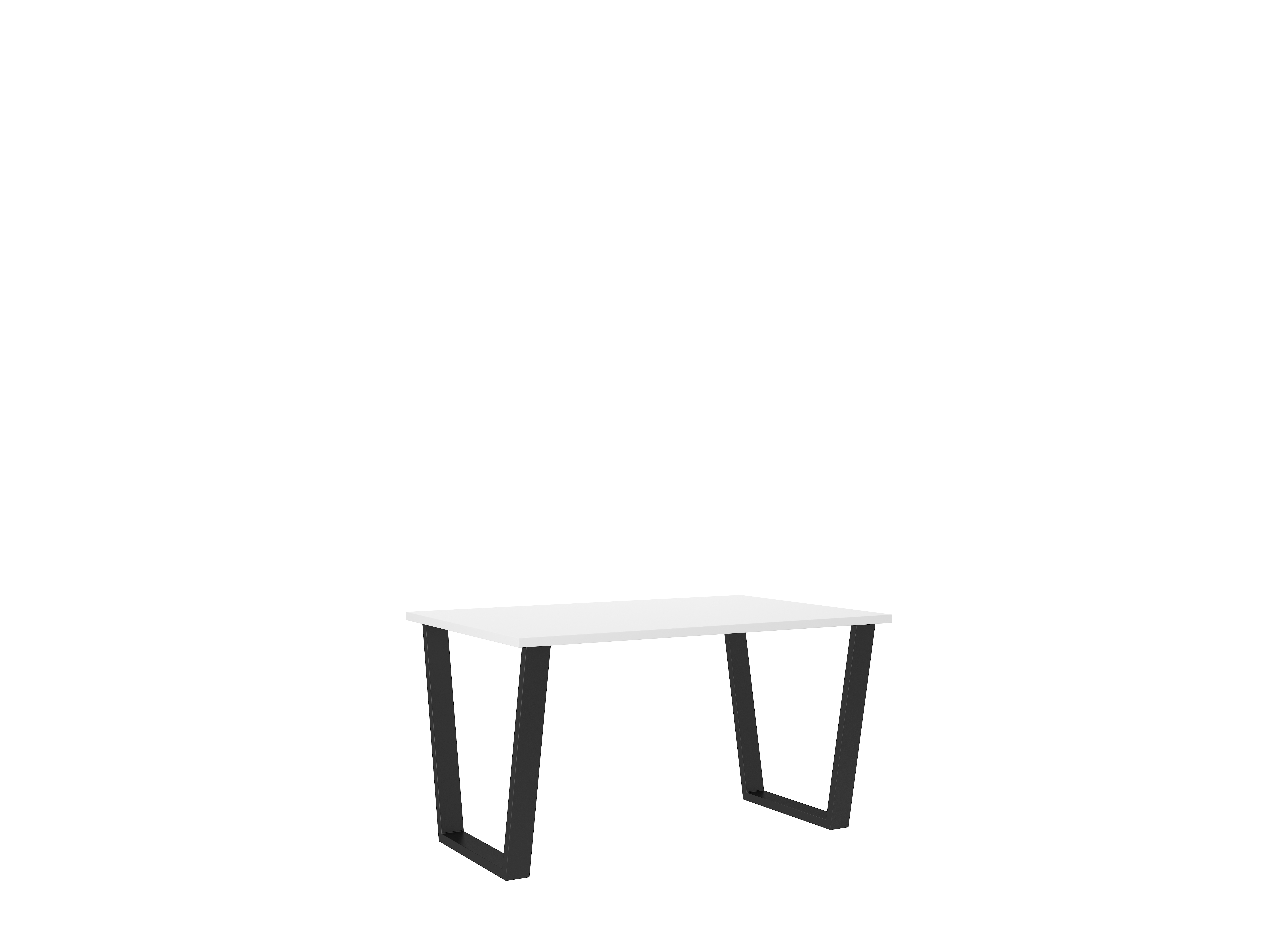 Jídelní stůl Cezar Barva korpusu: Bílá, Rozměr: 138 x 90 cm - Bílá,bílá,černá,dub artisan,dub lancel