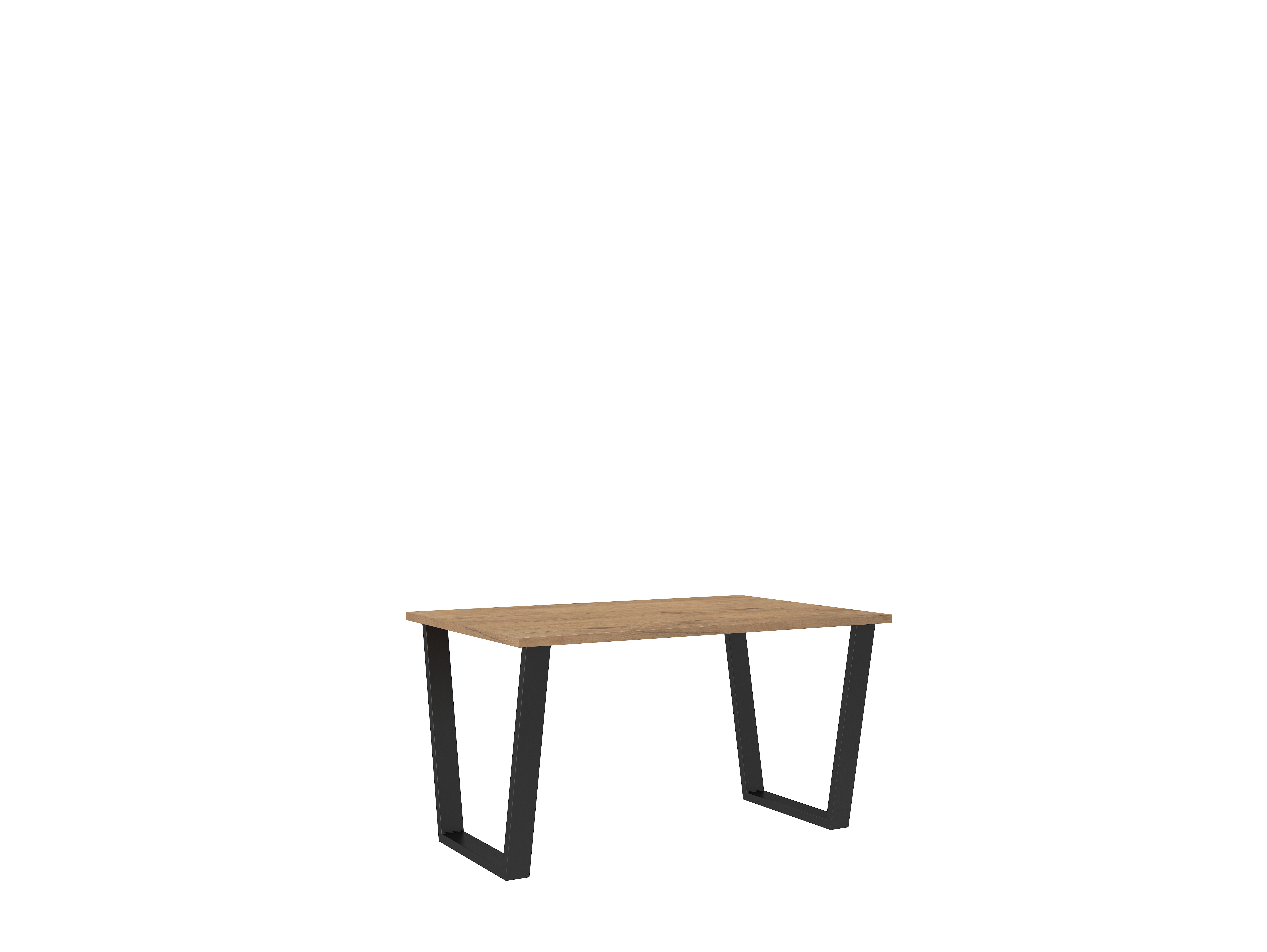 Jídelní stůl Cezar Barva korpusu: Dub - lancelot, Rozměr: 138 x 67 cm - Dub - lancelot,bílá,černá,du
