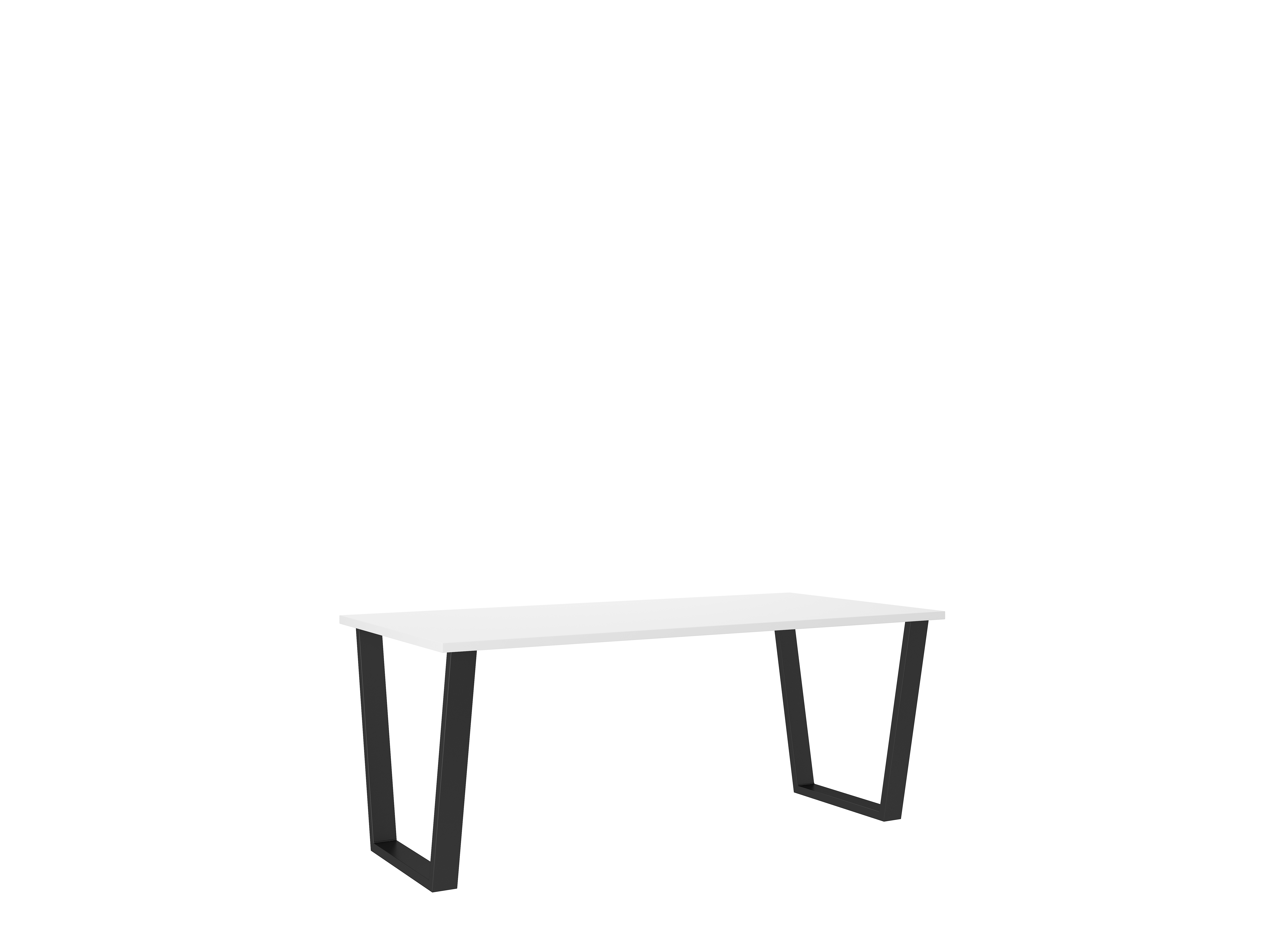 Jídelní stůl Cezar Barva korpusu: Bílá, Rozměr: 185 x 90 cm - Bílá,bílá,černá,dub artisan,dub lancel