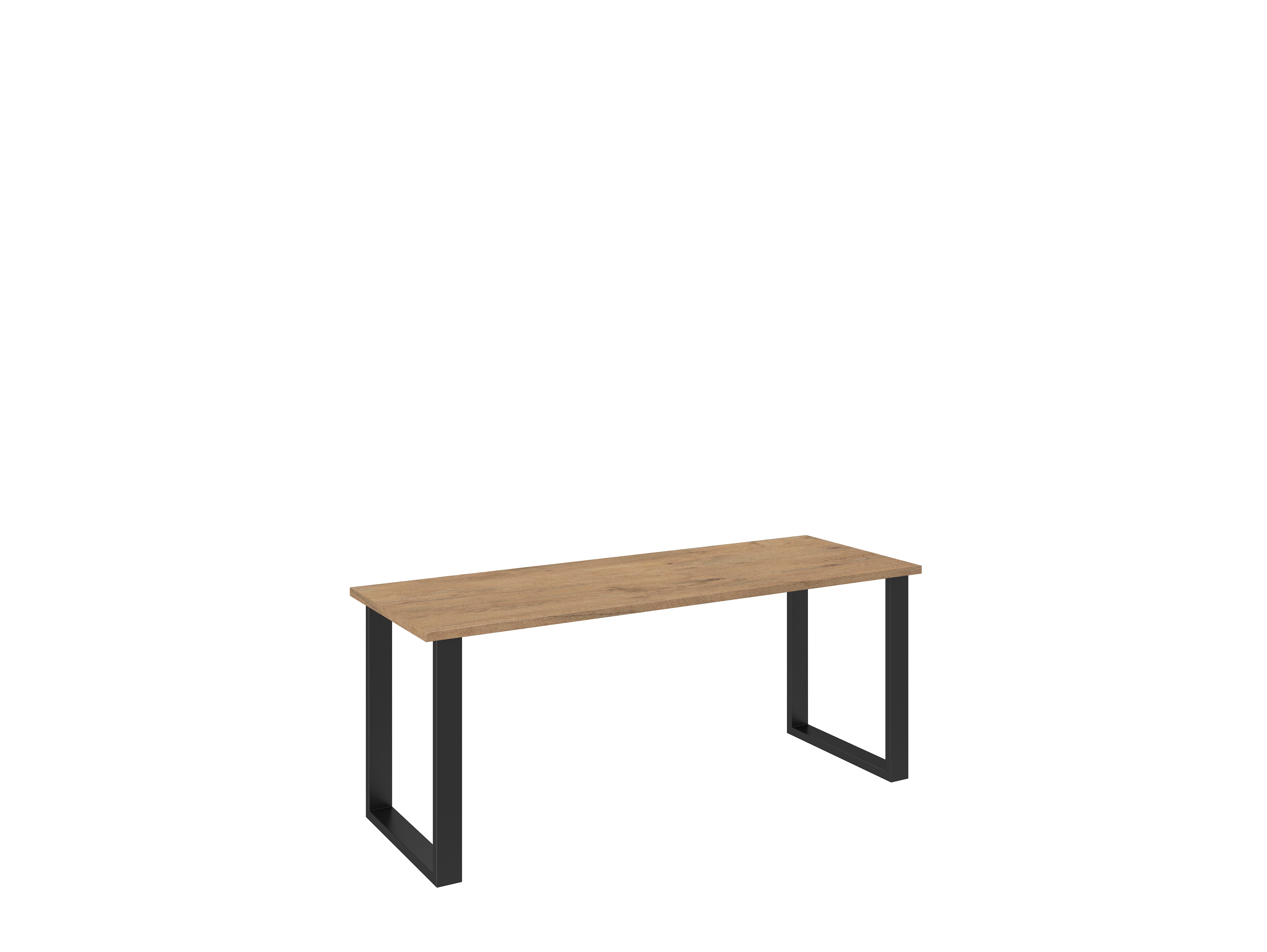 Jídelní stůl Imperial Barva korpusu: Dub - lancelot, Rozměr: 185 x 67 cm - Dub - lancelot,bílá,černá