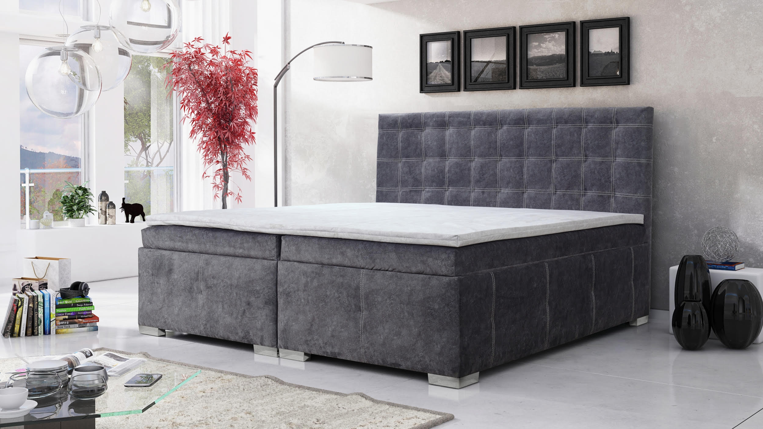 Boxspring Miami I Rozměr: 200x200 cm