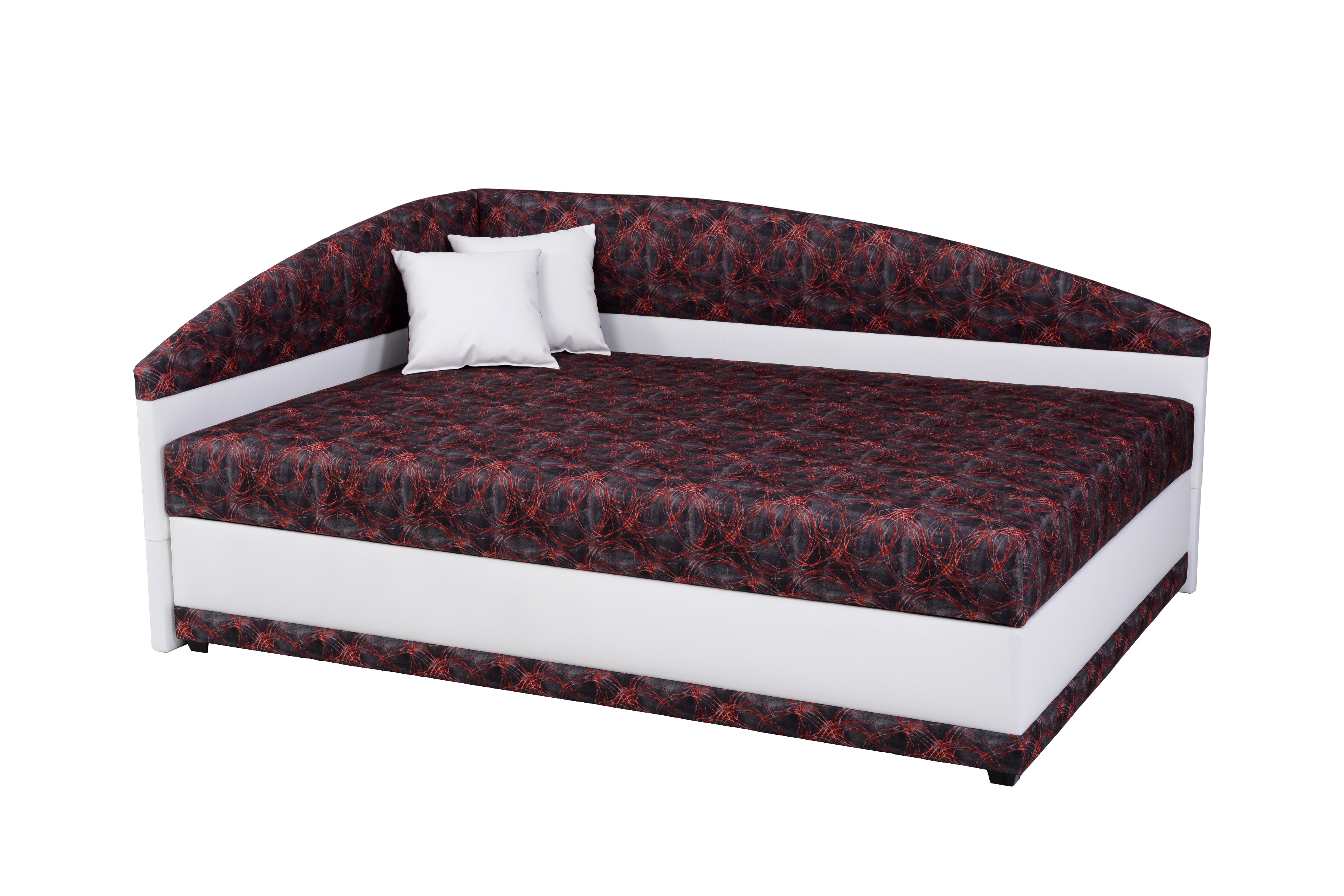 Postel Helen Rozměr: 100 x 200 cm, Matrace: Miami - tvrdost 3, látka: Korpus Matheo 10 + lehací plocha Walker 12 (vzor)