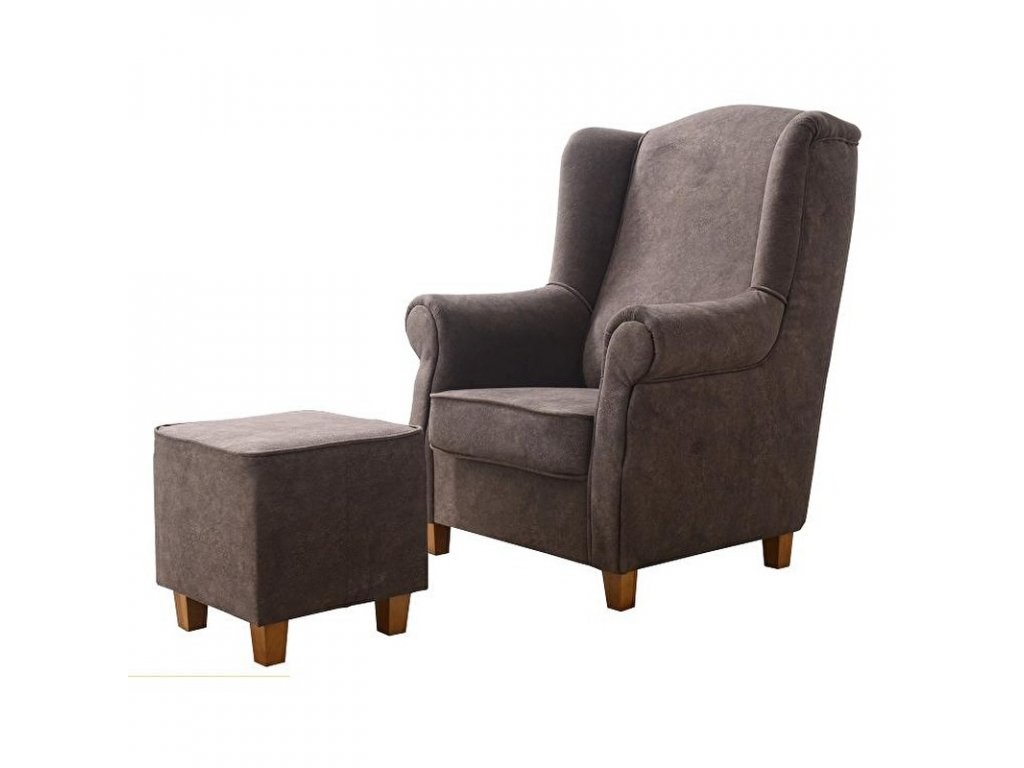 Křeslo AS s taburetem - Forewer 64 Provedení: Pouze křeslo, Nožičky: Bílé, látka: Forewer 64