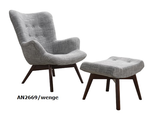 Křeslo Pik 2669 a podnožka Provedení: Pouze křeslo, Nožičky: Rustikál, látka: AN 2669