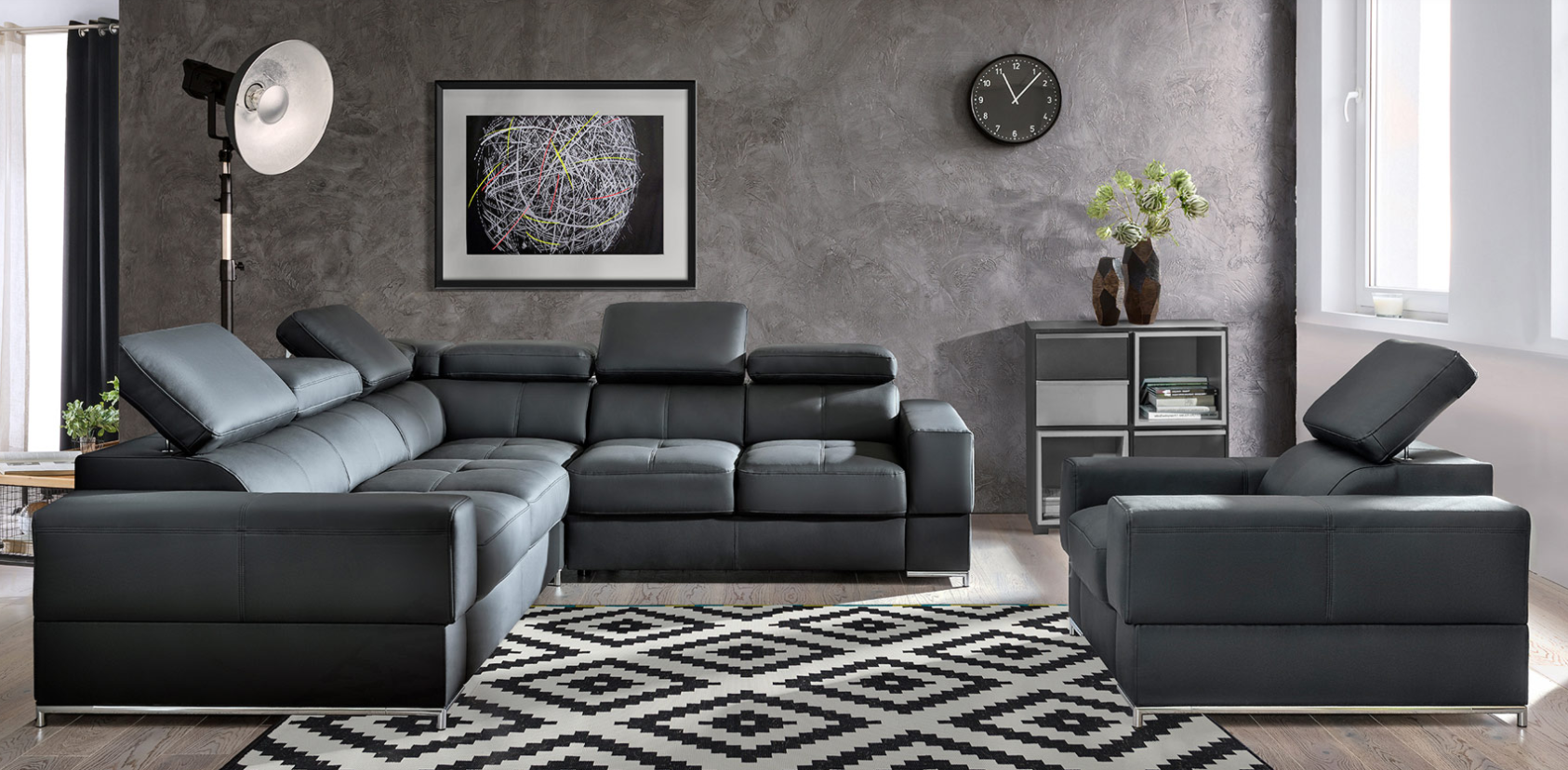 Sedací souprava Bazalt 3 Provedení: Levá varianta, látka: Cayenne 1133