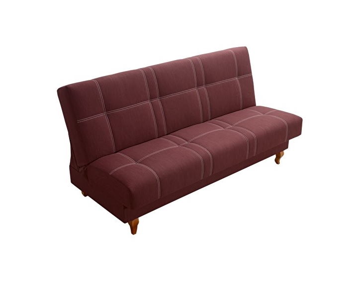 Pohovka Ludwik Provedení: S boky, Nožičky: Černé, látka: Milo 7191