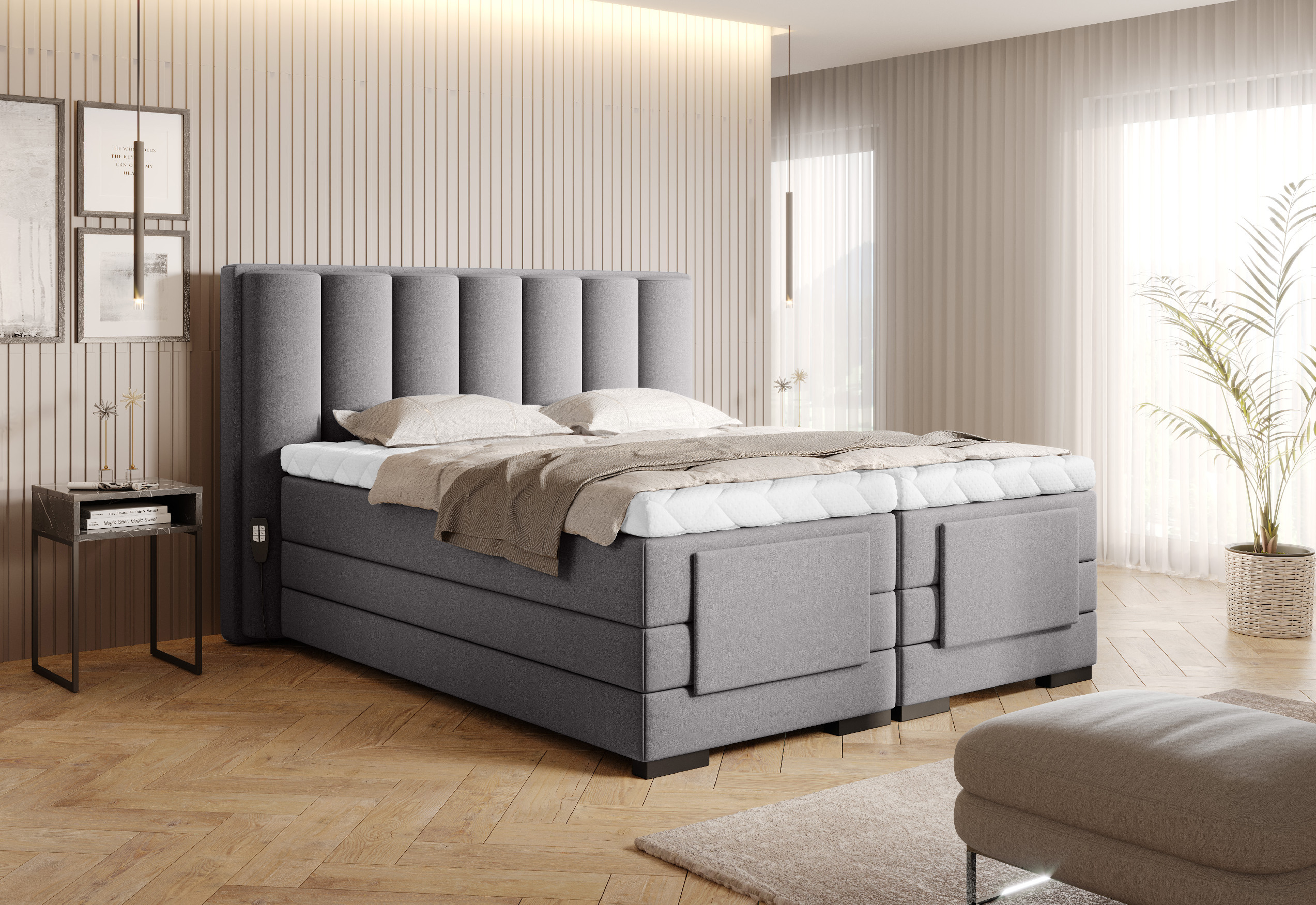 Boxspring Veros Rozměr: 160 x 200 cm, látka: Gojo 4
