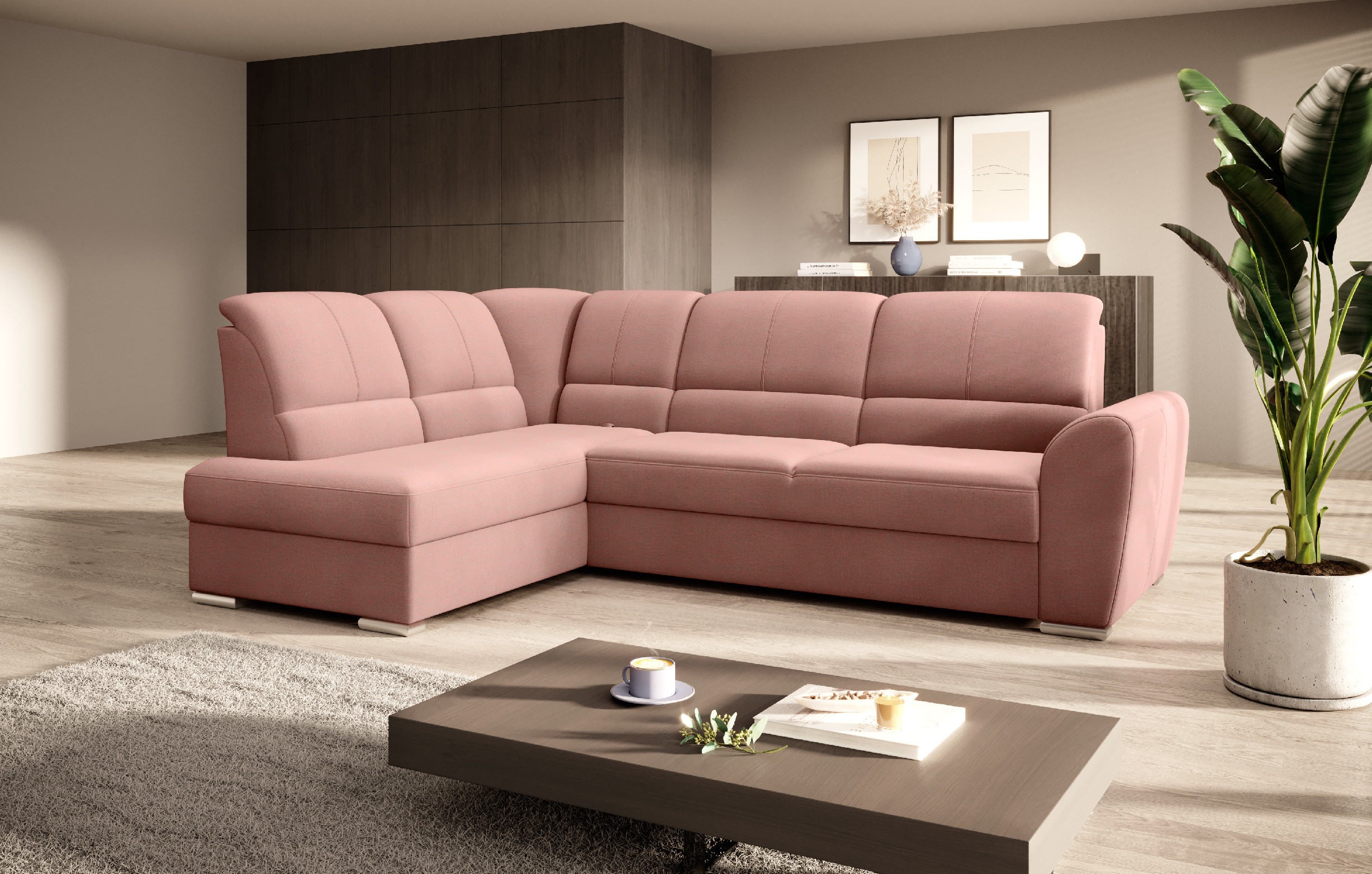 Sedací souprava Siber Provedení: Levá varianta, látka: Nube 24