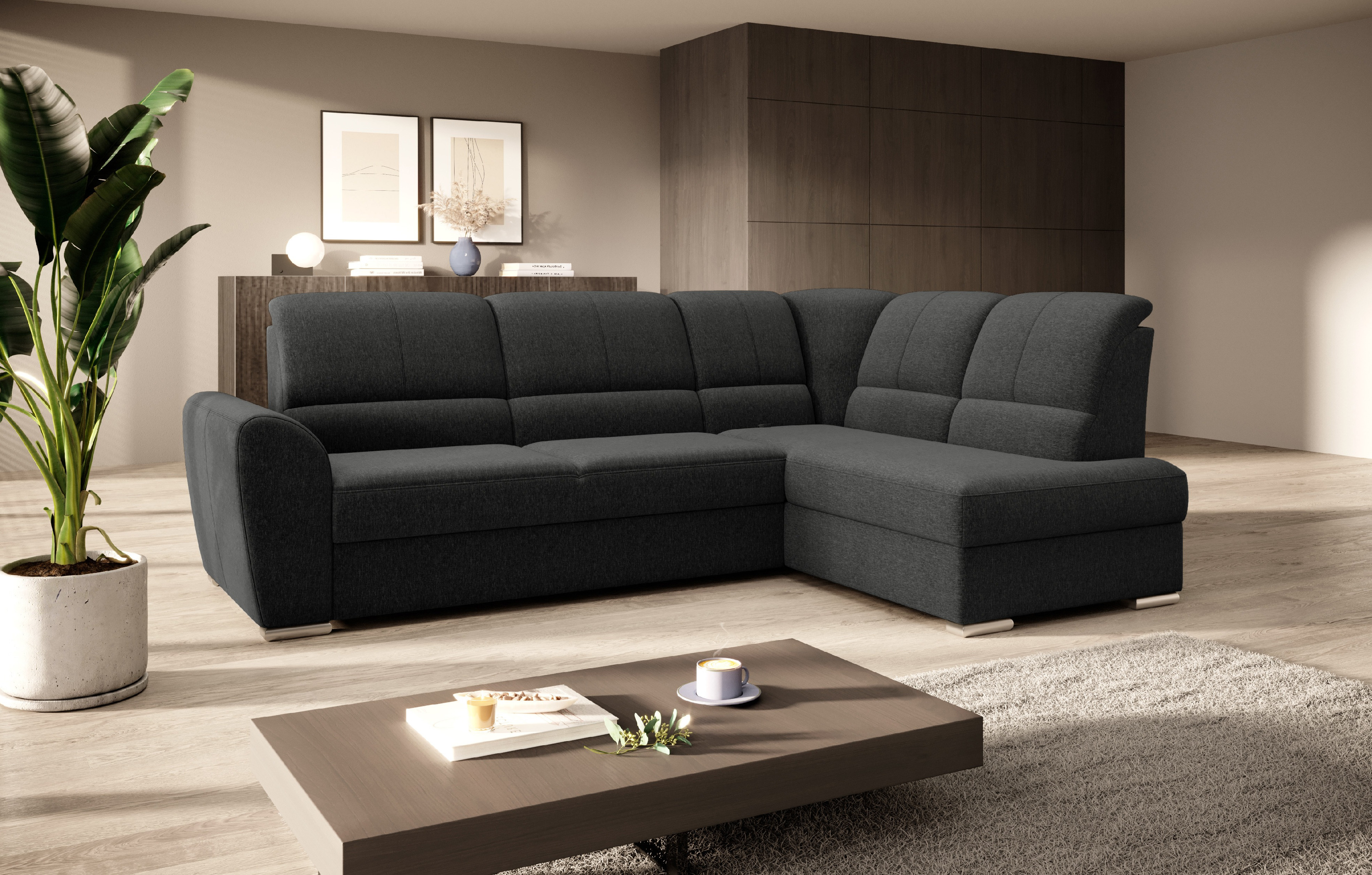 Sedací souprava Siber Provedení: Pravá varianta, látka: Flores 4