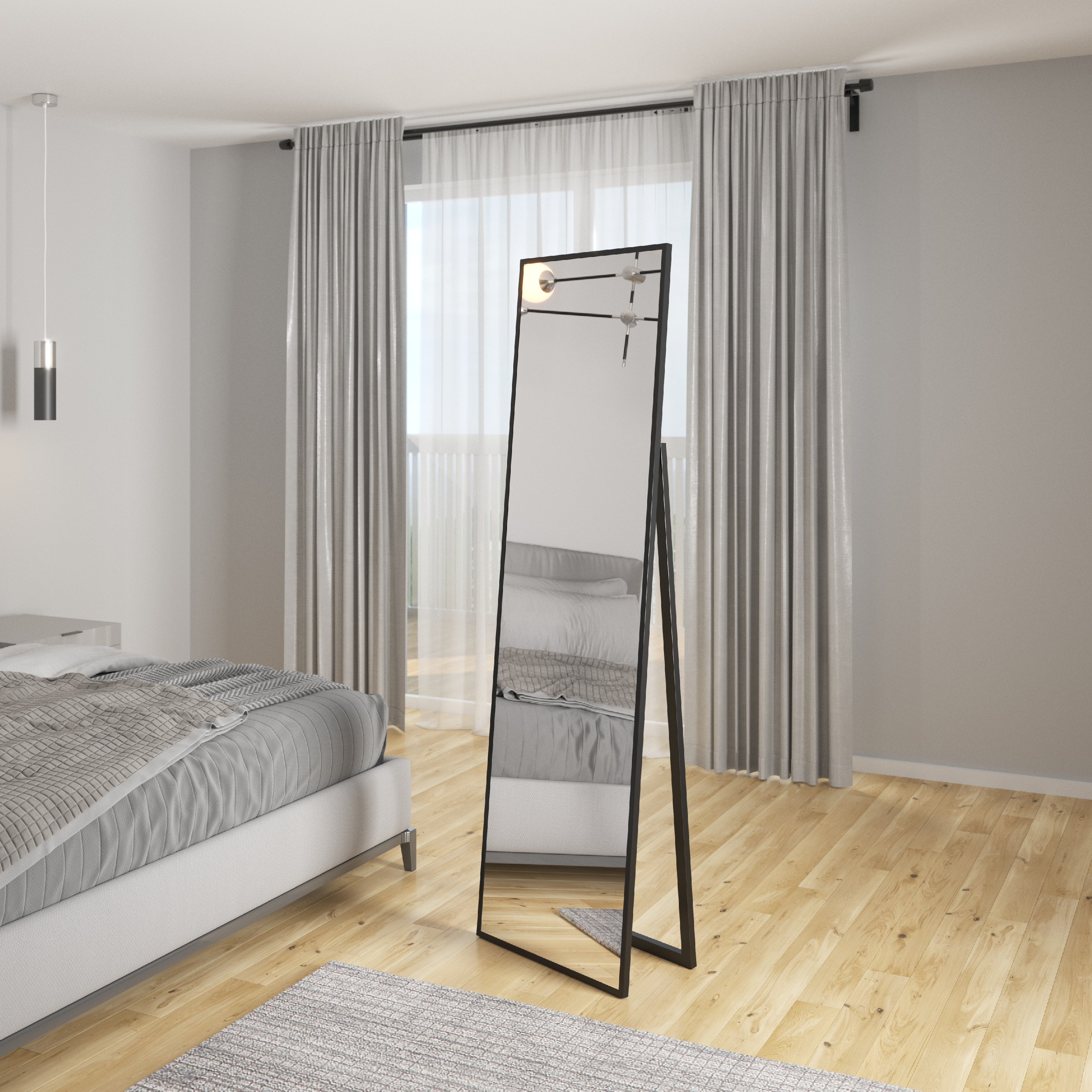 Zrcadlo Verona Barva korpusu: Černá