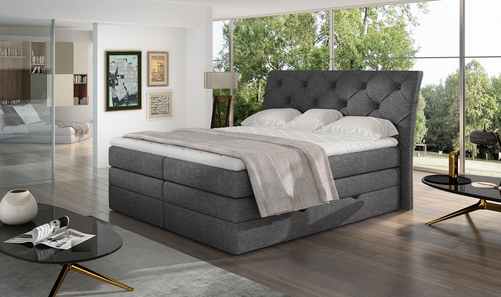 Boxspring Mirabel Rozměr: 140 x 200 cm, látka: Sawana 05