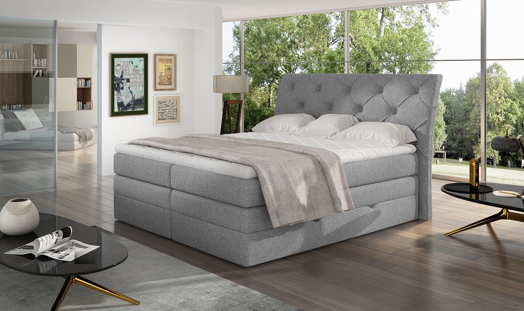 Boxspring Mirabel Rozměr: 140 x 200 cm, látka: Dora 21 (obrázek 4)
