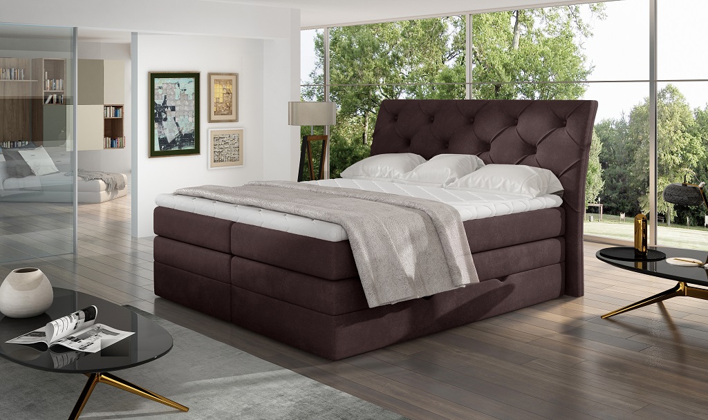 Boxspring Mirabel Rozměr: 140 x 200 cm, látka: Dora 21 (obrázek 7)