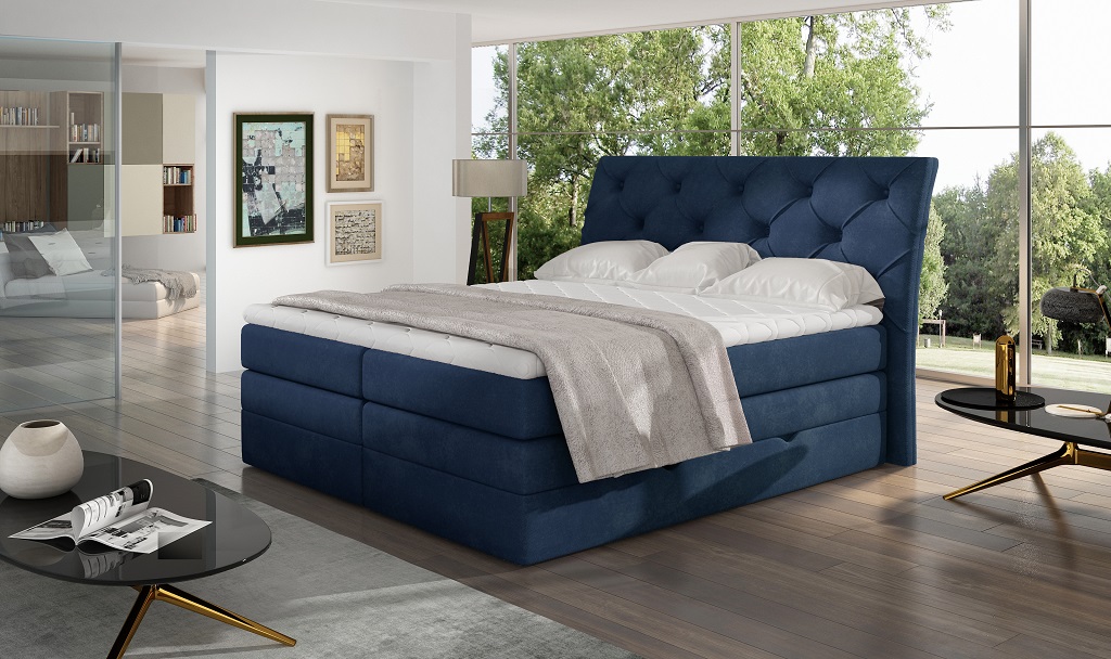 Boxspring Mirabel Rozměr: 140 x 200 cm, látka: Dora 21 (obrázek 8)