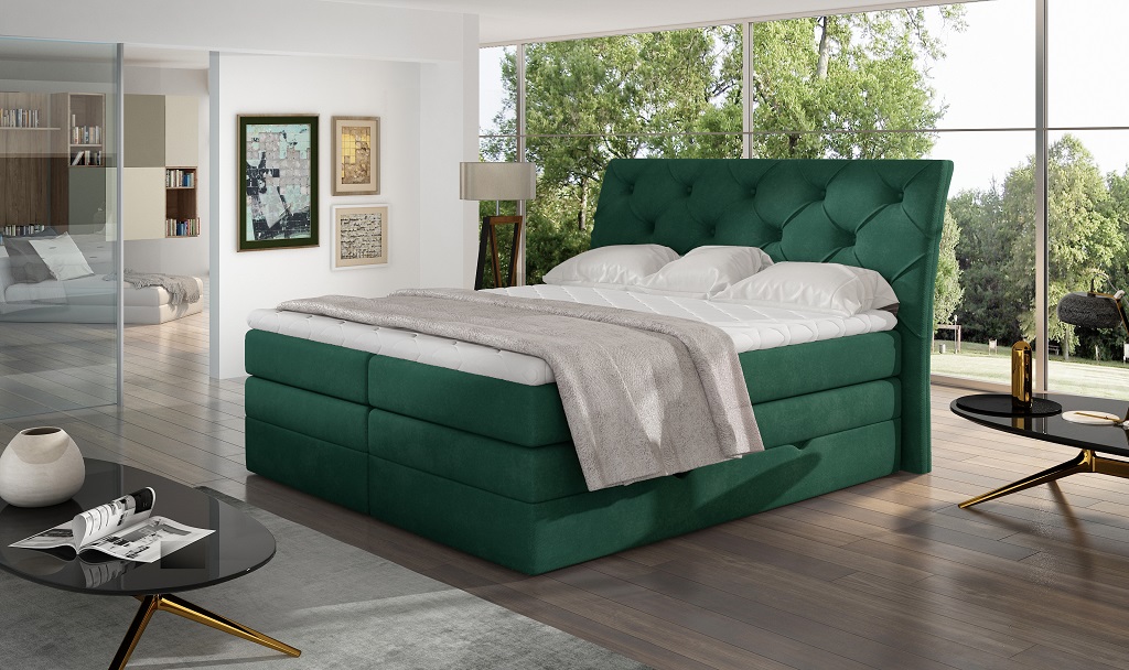 Boxspring Mirabel Rozměr: 140 x 200 cm, látka: Dora 21 (obrázek 9)