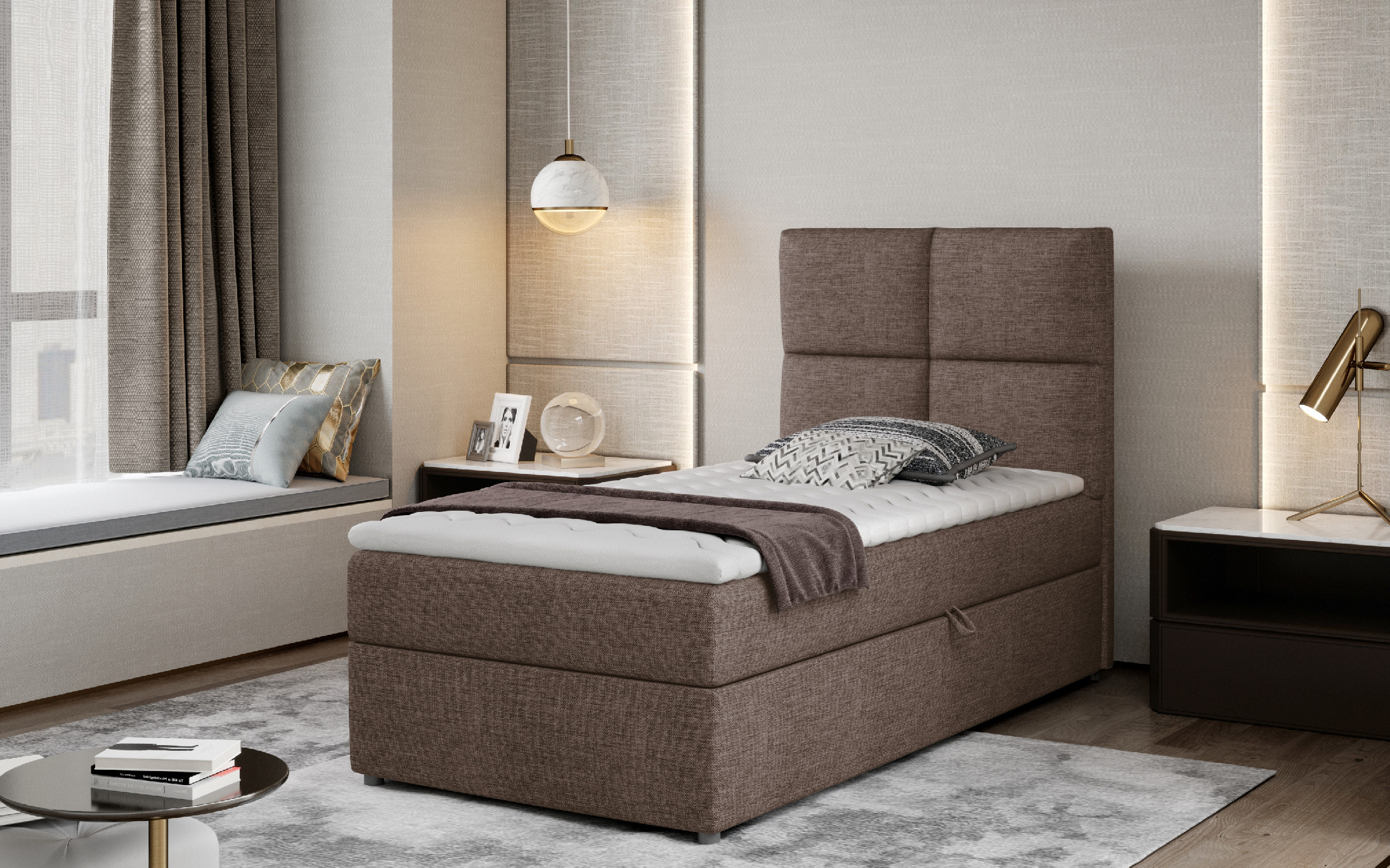 Boxspring Rivia 90 látka: Sawana 25